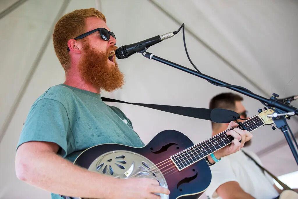 <span>The artist known as Oliver Anthony Music onstage in North Carolina in August.</span>