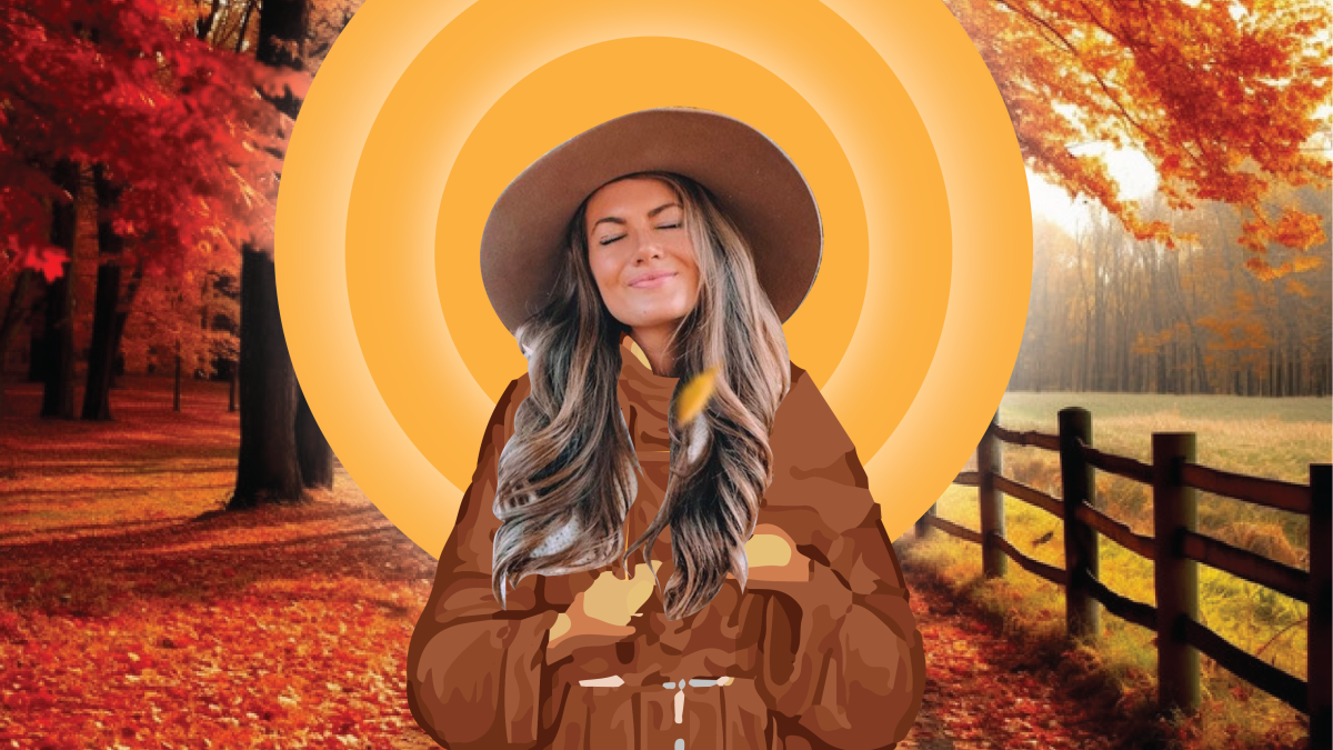 Christian Girl Autumn Graphic