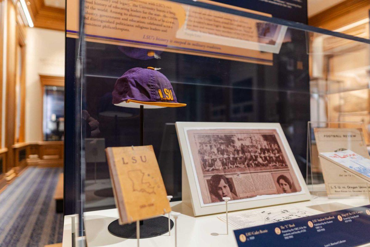 A collection sits on display inside the museum on Friday, Sept. 1, 2023, in Memorial Tower on LSU's campus.