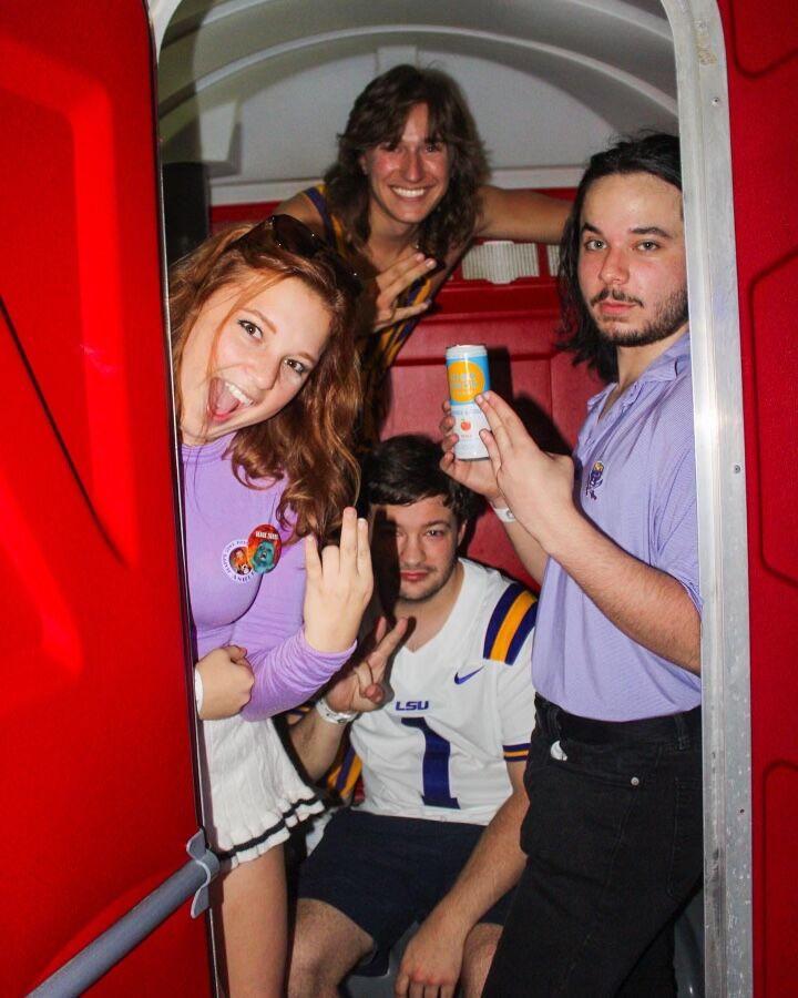 &#8220;Foam Finger&#8221; in a porta potty at The House after one of their performances&#160;