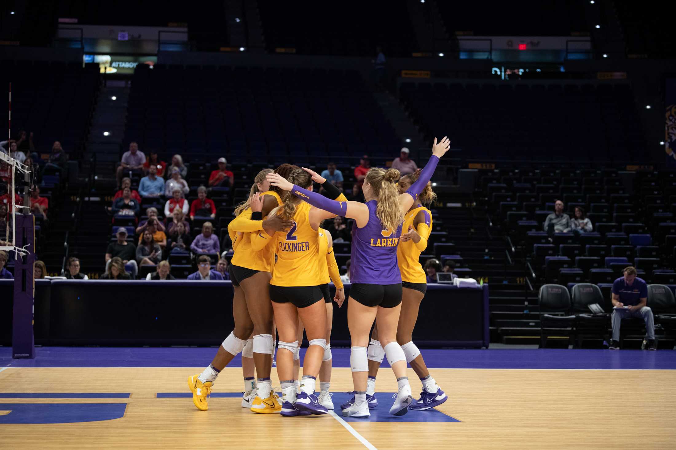 What does Nebraska volleyball have that LSU doesn't, and how does it get there?