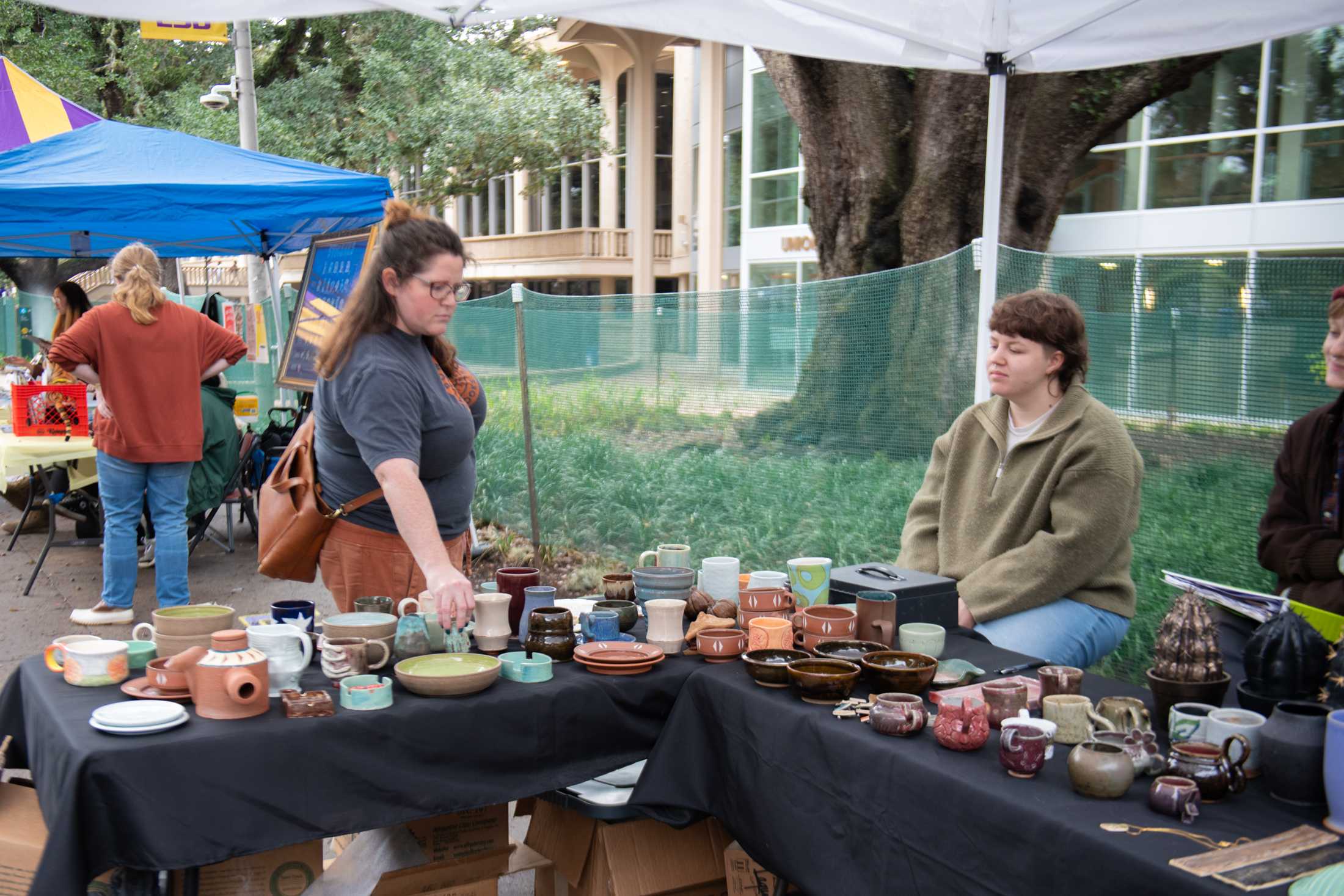 LSU College of Art and Design holds its biannual art market in Free Speech Alley