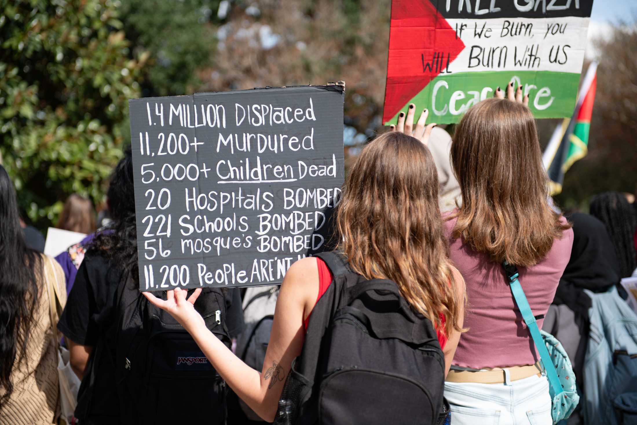 PHOTOS: LSU students march for Palestine in Free Speech Alley