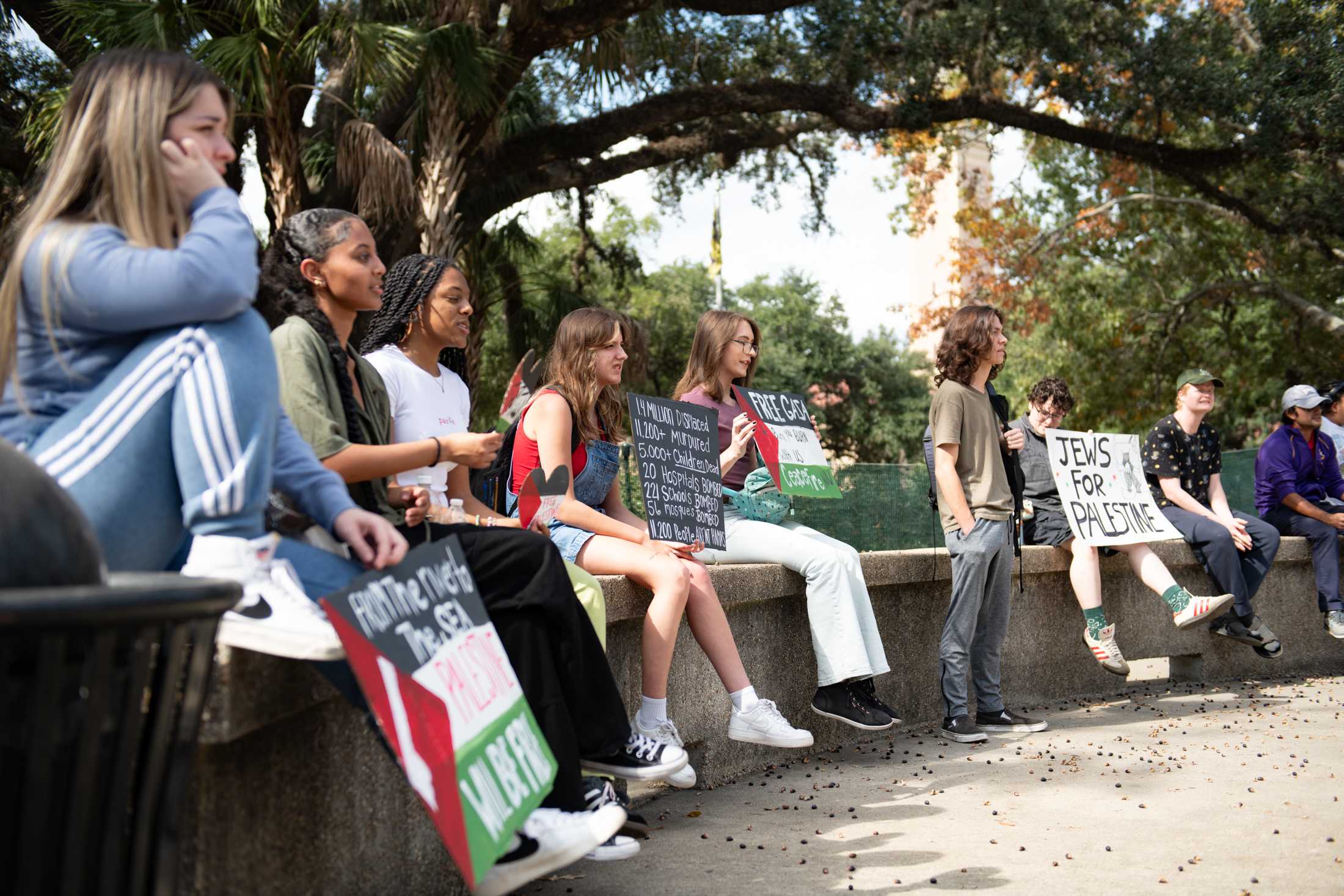 PHOTOS: LSU students march for Palestine in Free Speech Alley