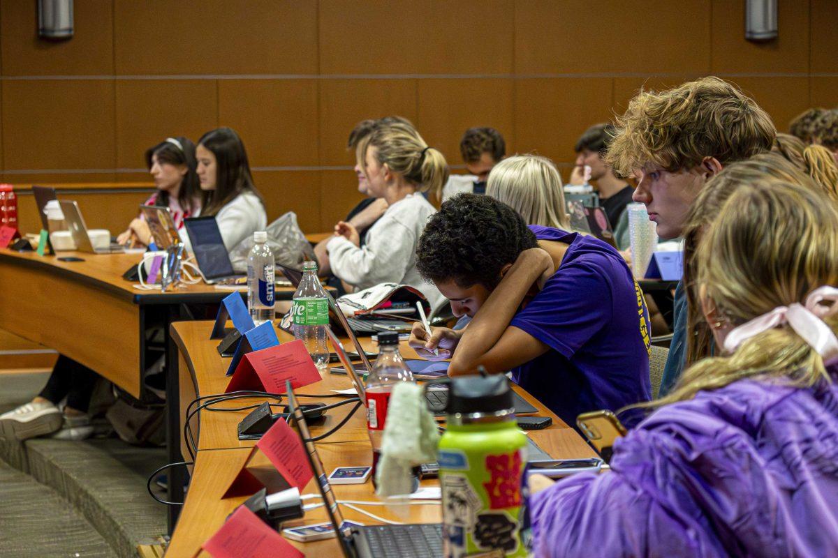 LSU student government senate holds a meeting Wednesday, Nov. 8, 2023, in the Capital Chambers room in the LSU Student Union.