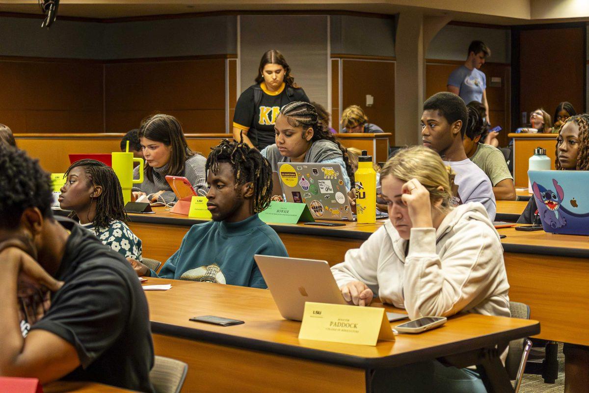 LSU student government senate holds a meeting Wednesday, Nov. 8, 2023, in the Capital Chambers room in the LSU Student Union.