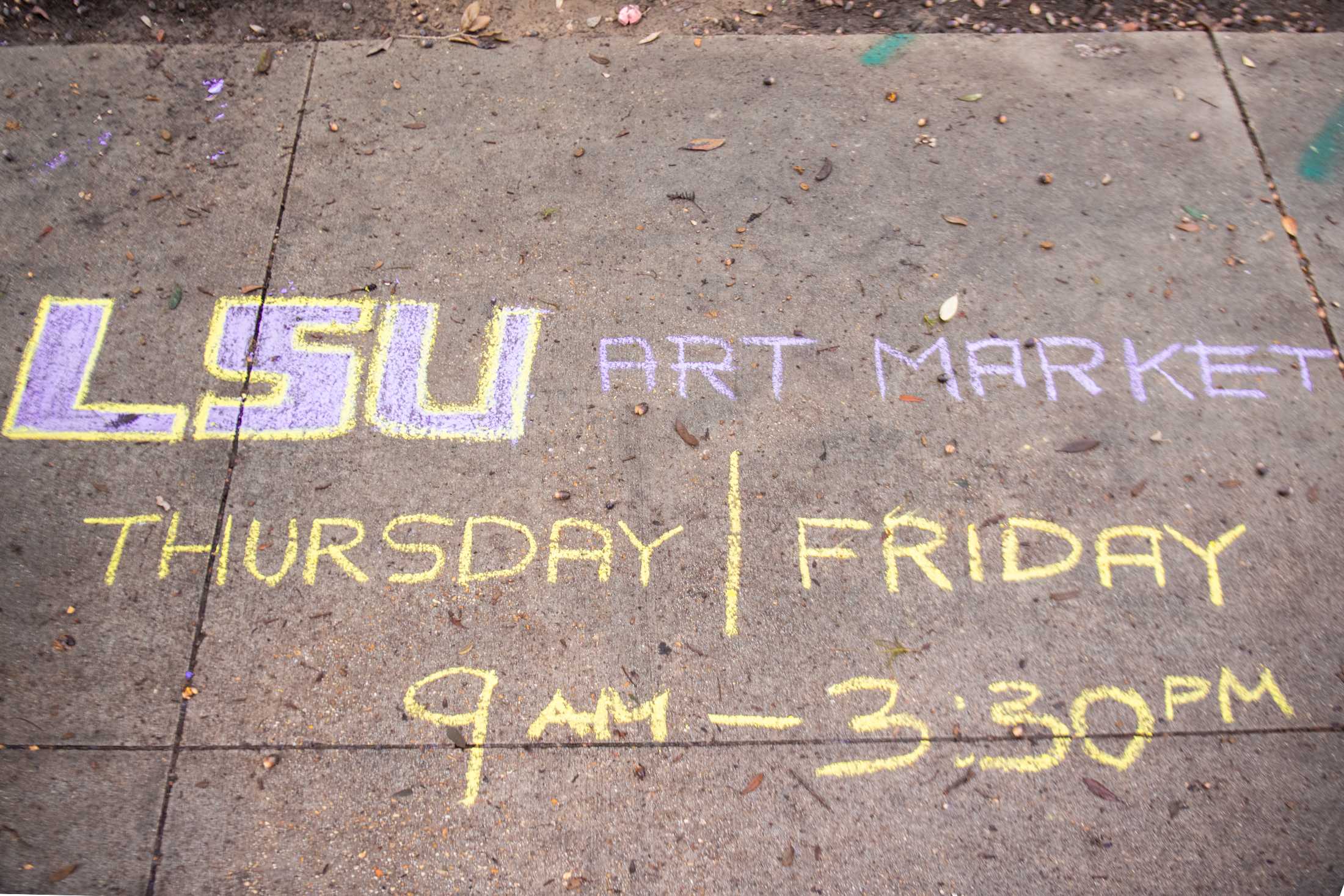 LSU College of Art and Design holds its biannual art market in Free Speech Alley