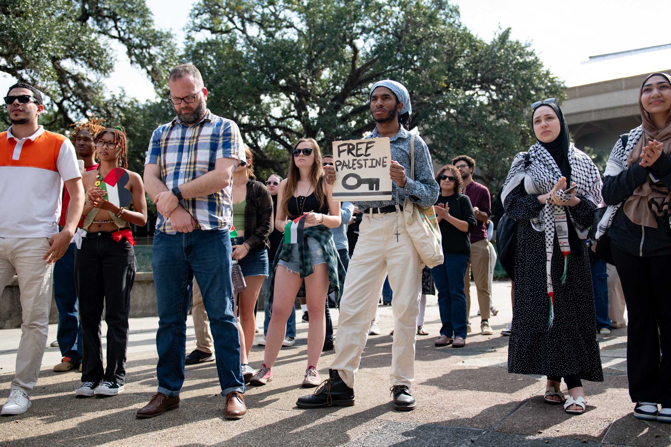 PHOTOS: LSU students march for Palestine in Free Speech Alley