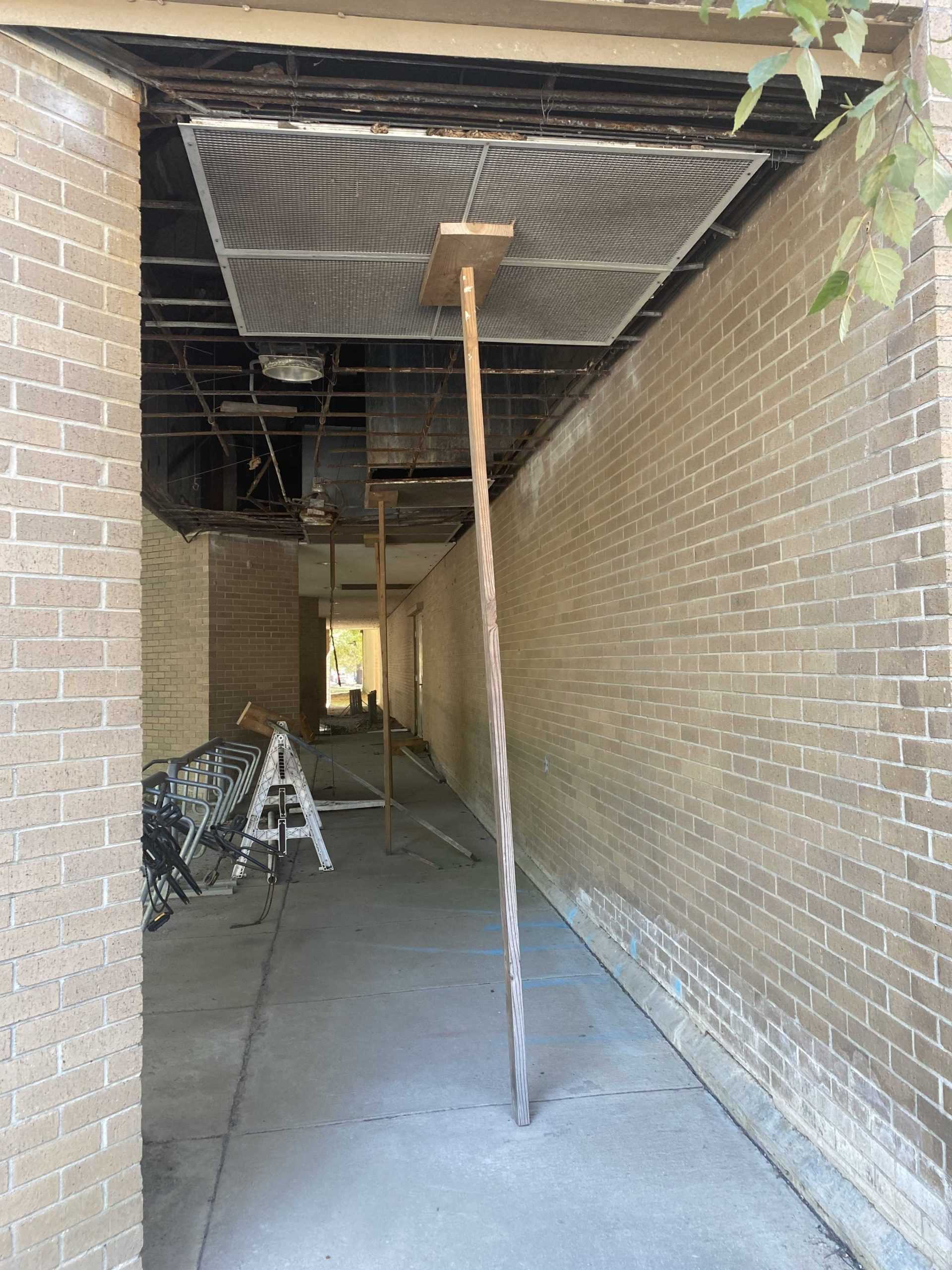 An LSU building is being remodeled after years of mold and leaks. Moving poses new challenges.