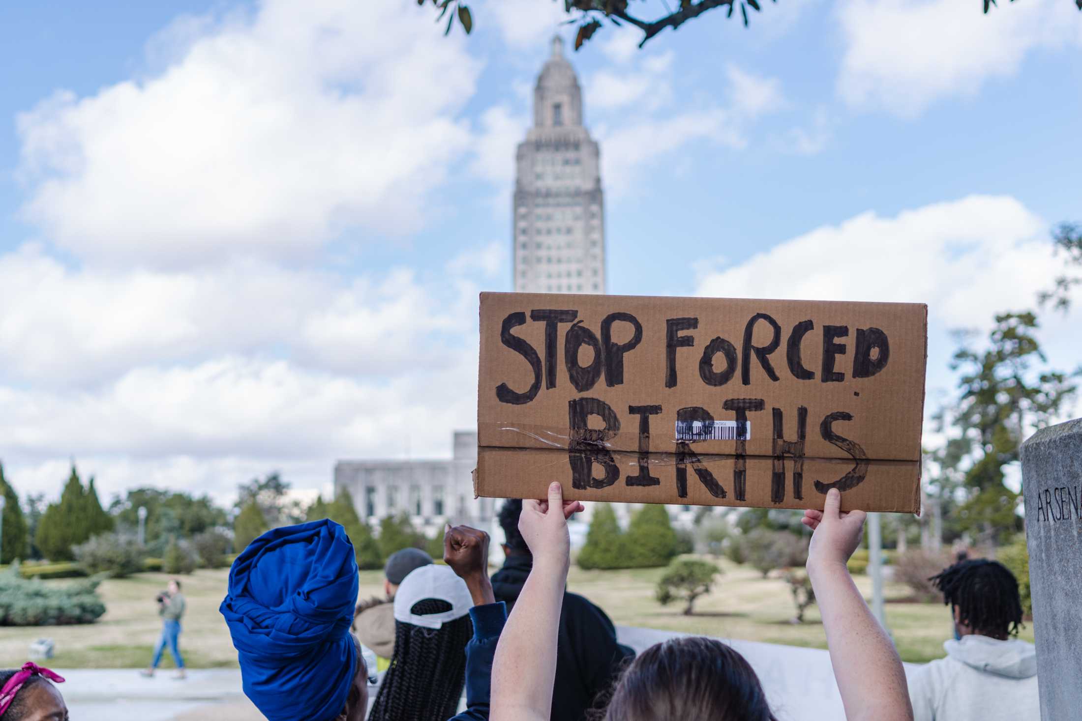 On 50-year anniversary of the landmark ruling, Baton Rouge protesters rally for abortion rights in post-Roe world