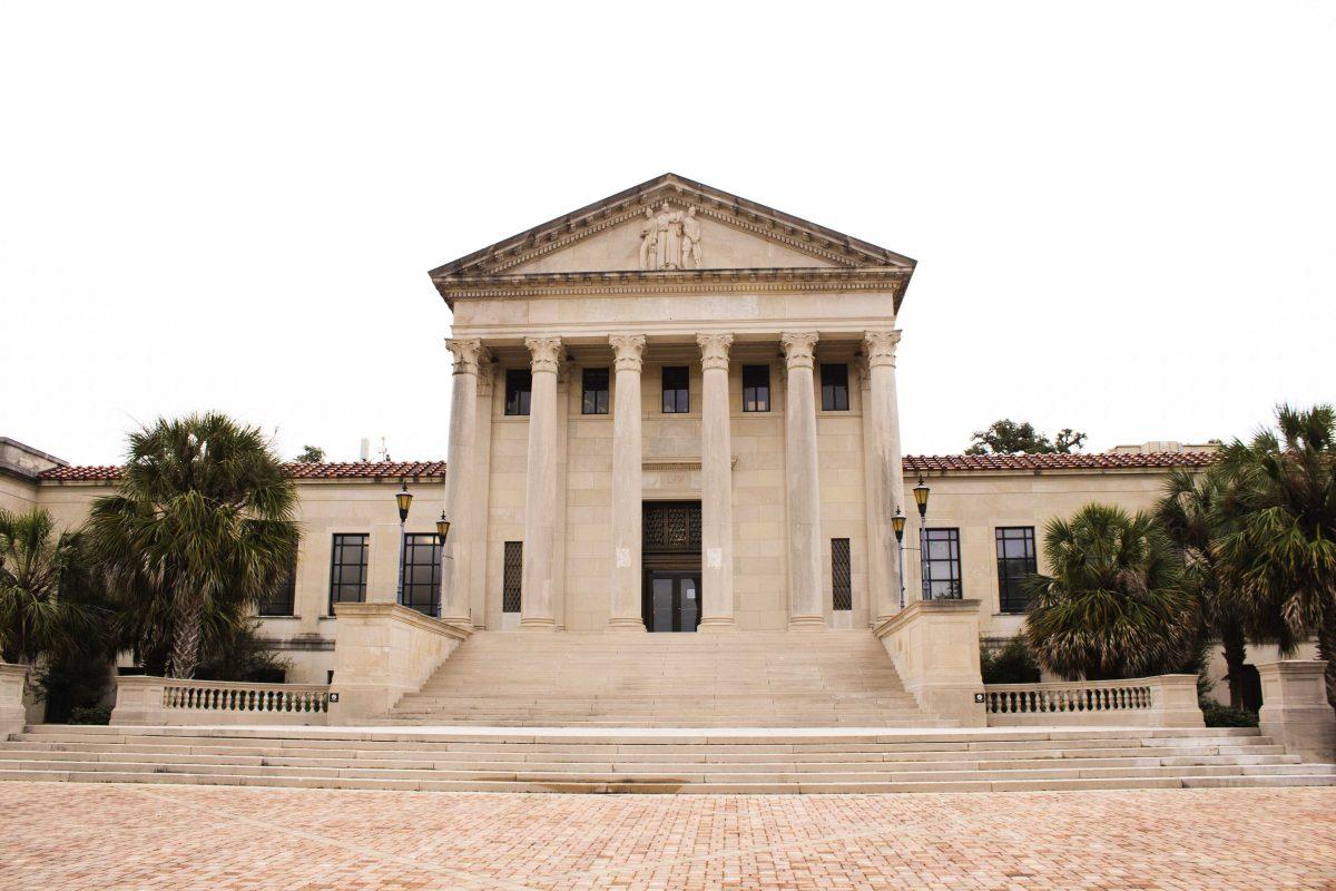 The LSU Law Center sits Thursday, Jan. 20, 2022, on East Campus Drive in Baton Rouge, La.