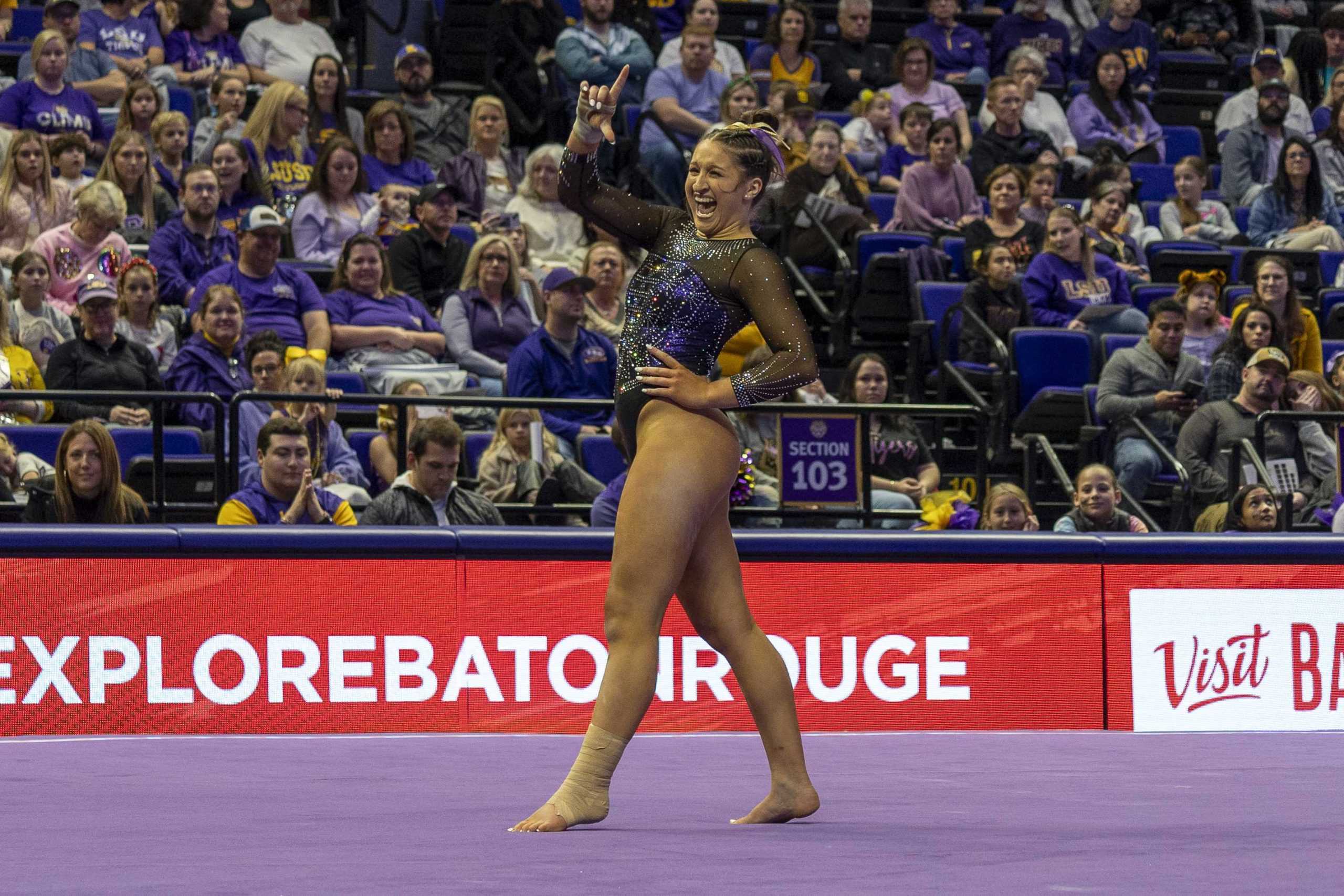 PHOTOS: LSU gymnastics holds exhibition in PMAC