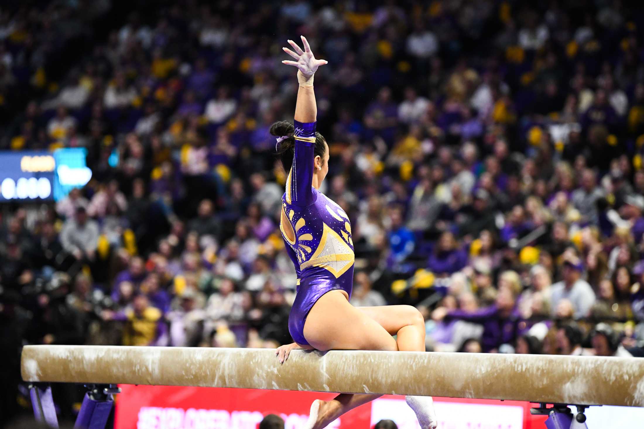 PHOTOS: LSU gymnastics defeats Kentucky 198.125-197.600 in the PMAC