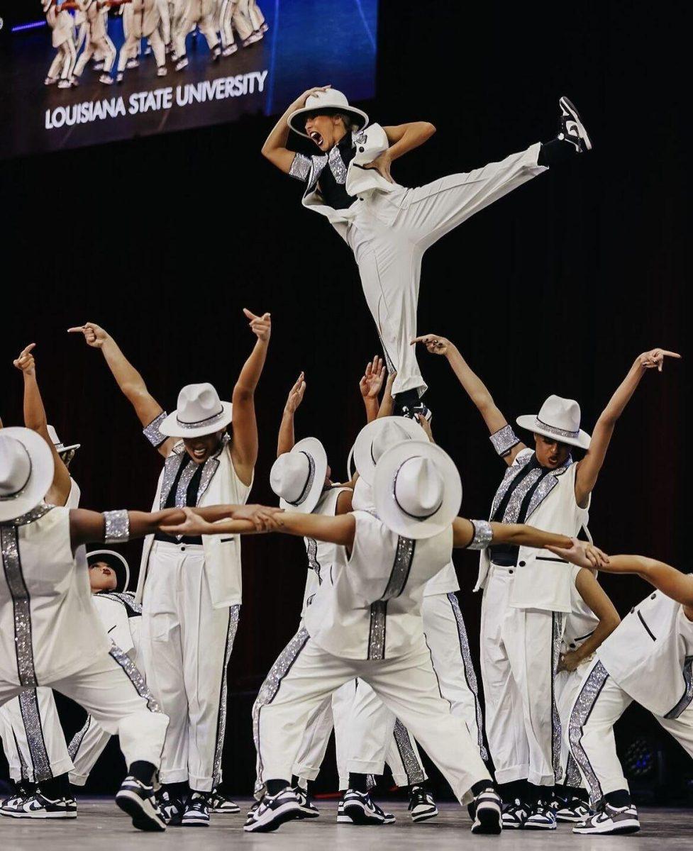 The LSU Tiger Girls perform their Division IA hip hop routine to "Smooth Criminal" by Michael Jackson at the&#160;Universal Dance Associated Championship in Orlando, Florida.