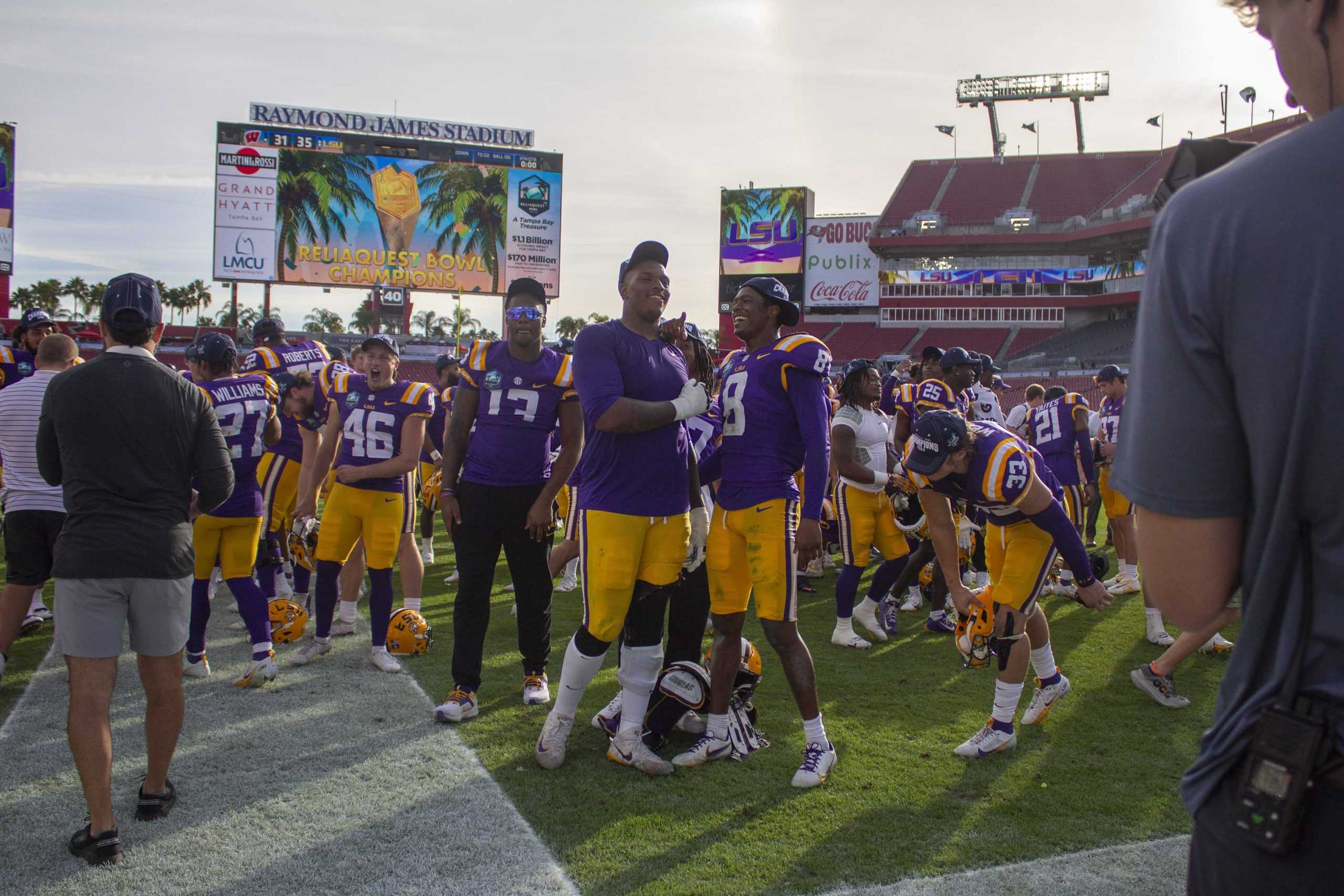 PHOTOS: LSU football defeats Wisconsin 35-31 in ReliaQuest Bowl