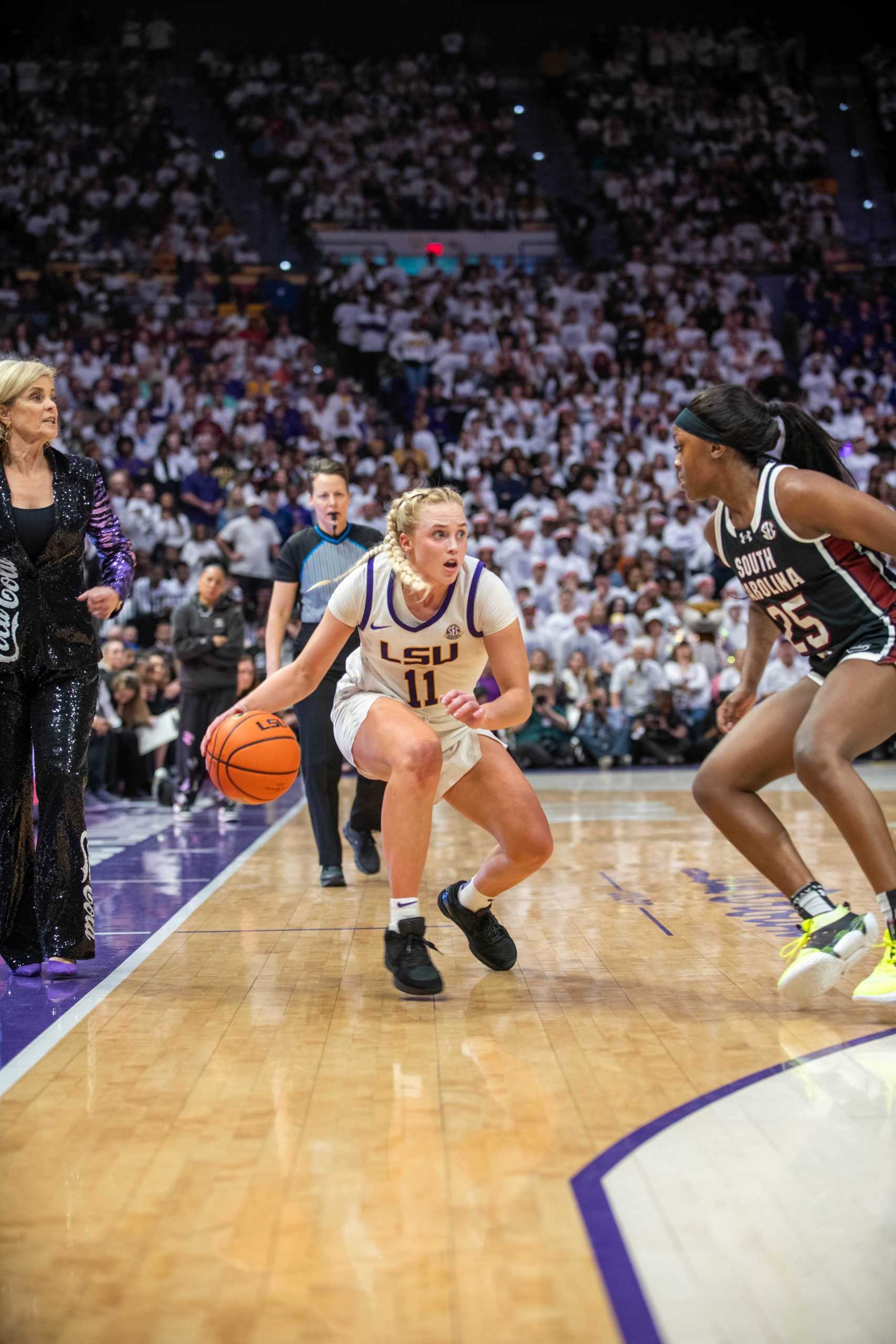 PHOTOS: LSU women's basketball falls 76-70 to South Carolina in the PMAC