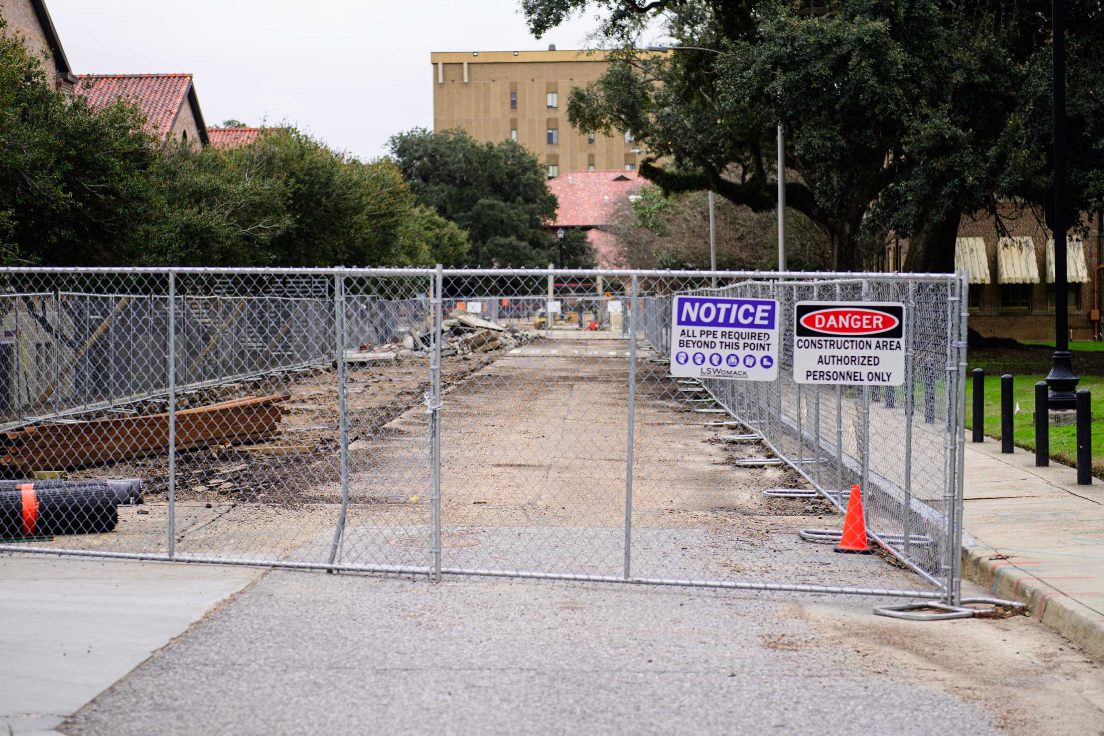 PHOTOS: Construction work occurs throughout LSU's campus