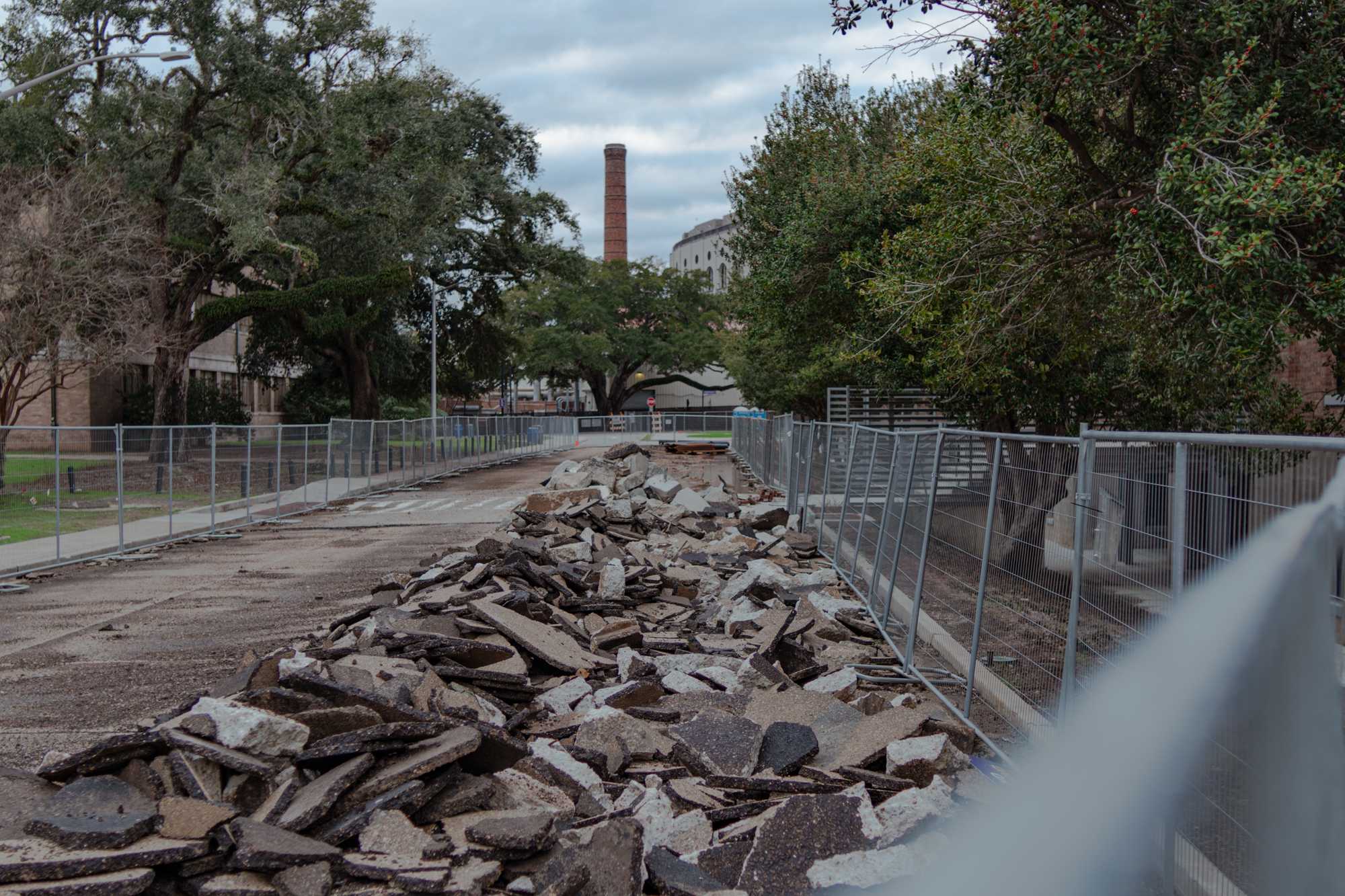 PHOTOS: Construction work occurs throughout LSU's campus