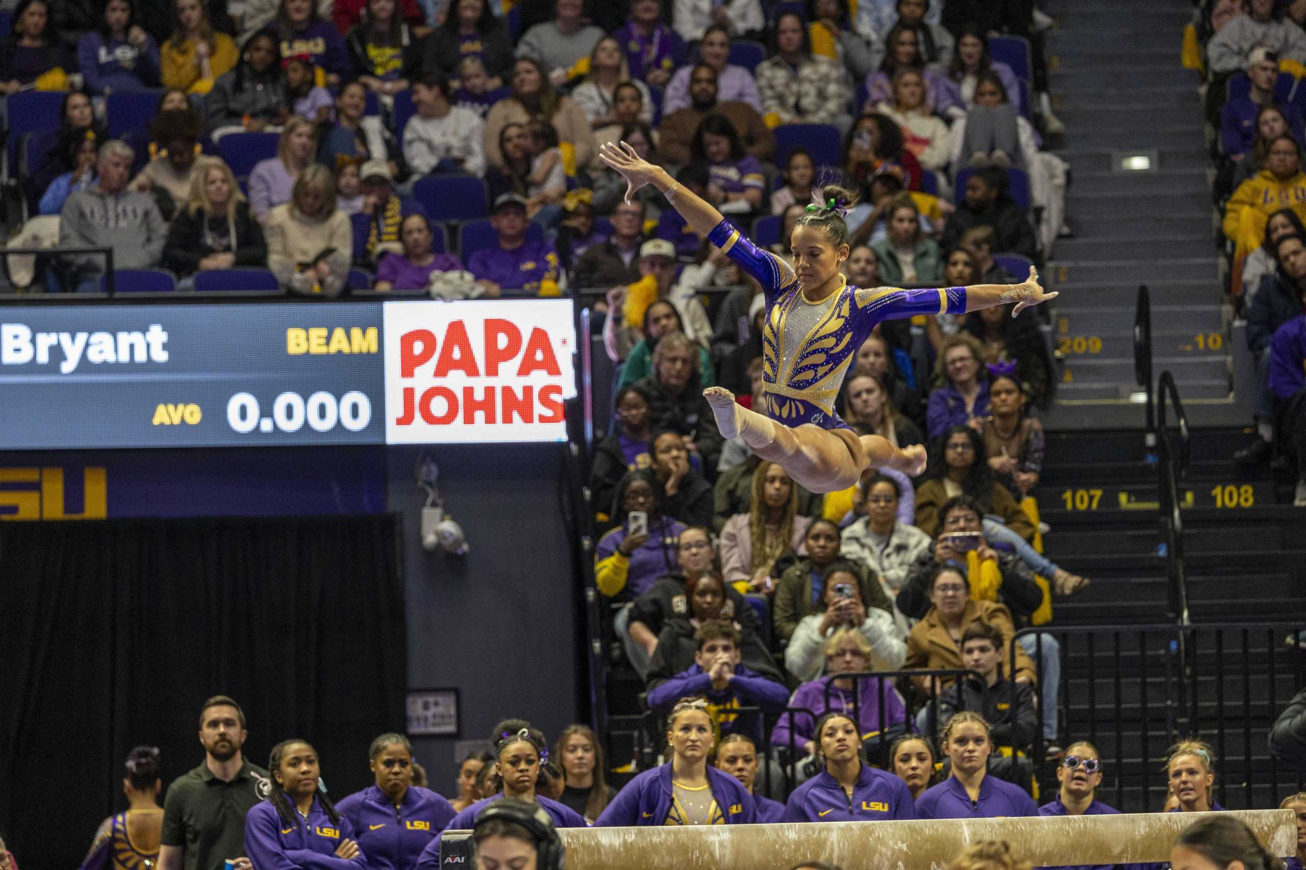 PHOTOS: LSU gymnastics defeats Kentucky 198.125-197.600 in the PMAC