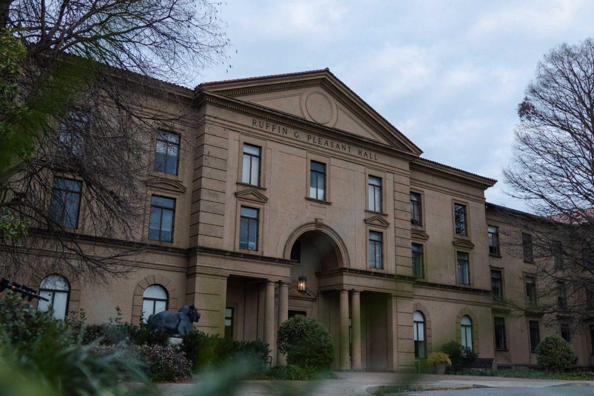 Pleasant Hall stands Sunday, Jan. 21, 2024, on Dalrymple Drive on LSU's campus in Baton Rouge, La.