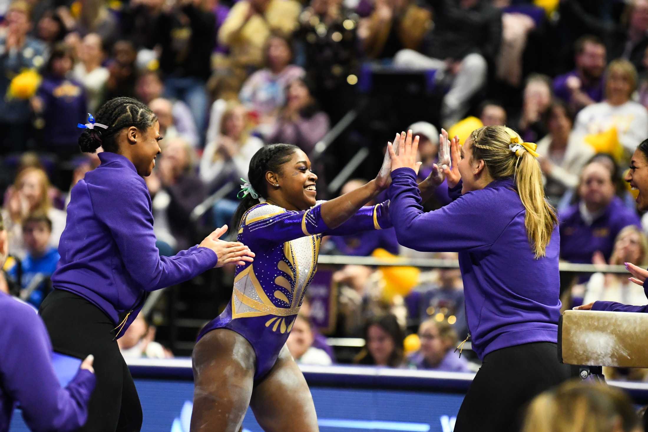 PHOTOS: LSU gymnastics defeats Kentucky 198.125-197.600 in the PMAC