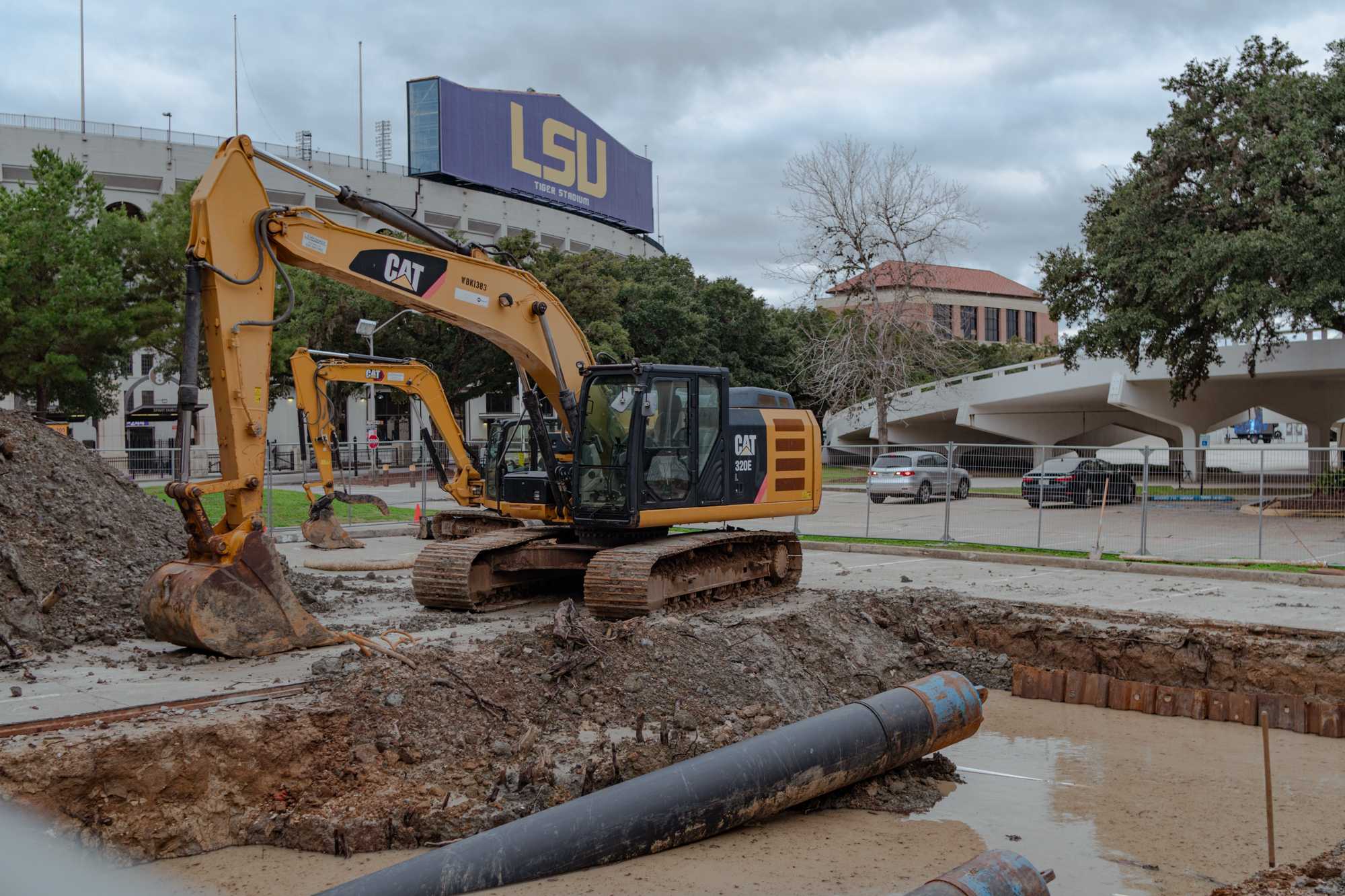 PHOTOS: Construction work occurs throughout LSU's campus