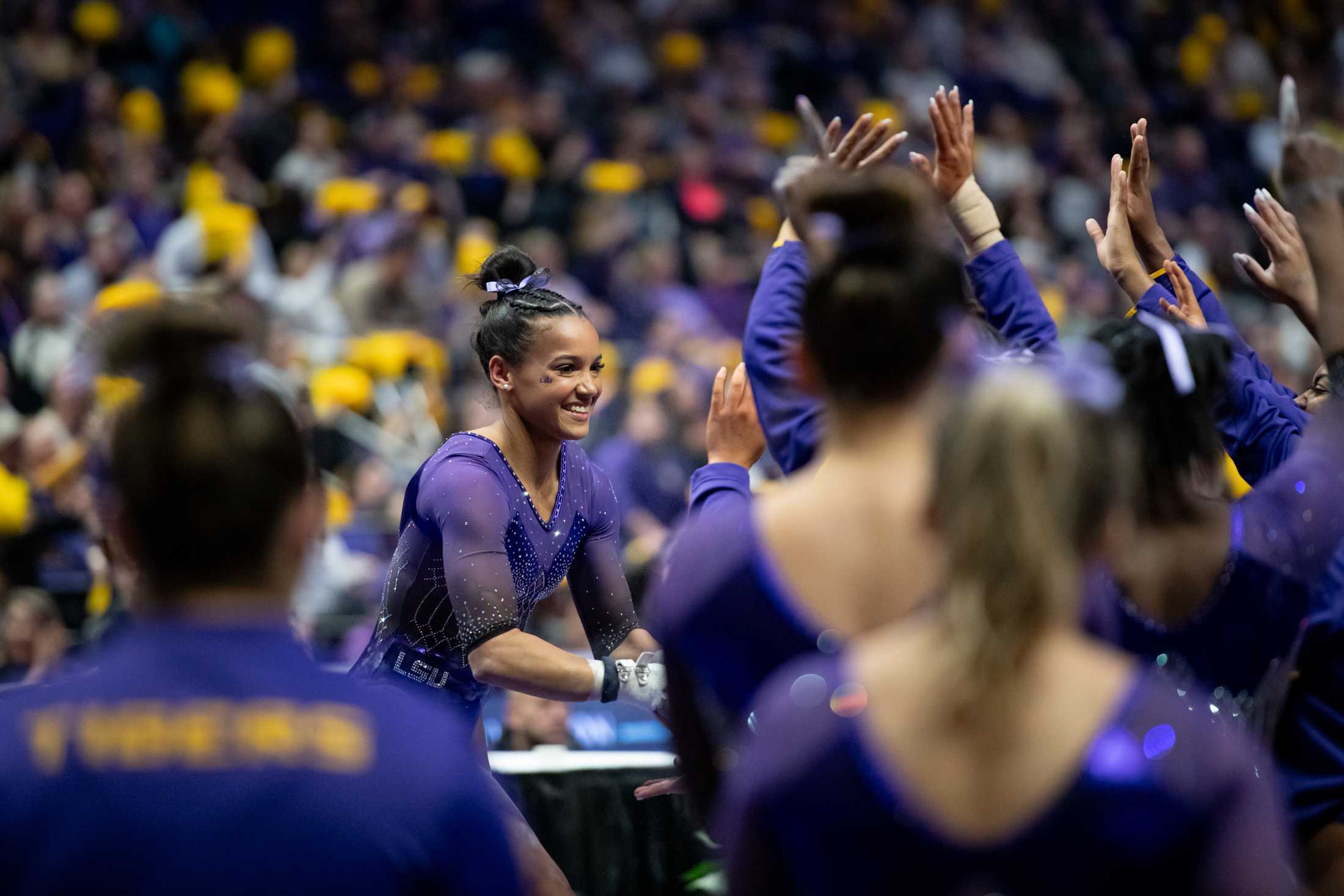 PHOTOS: LSU gymnastics defeats Ohio State 196.975-196.775 in season opener in the PMAC