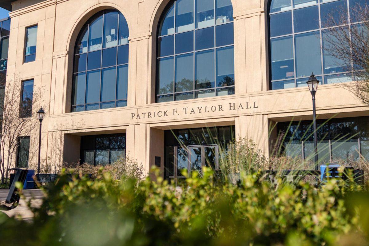 Patrick F. Taylor Hall stands Friday, Jan. 19, 2024, on LSU's campus in Baton Rouge, La.