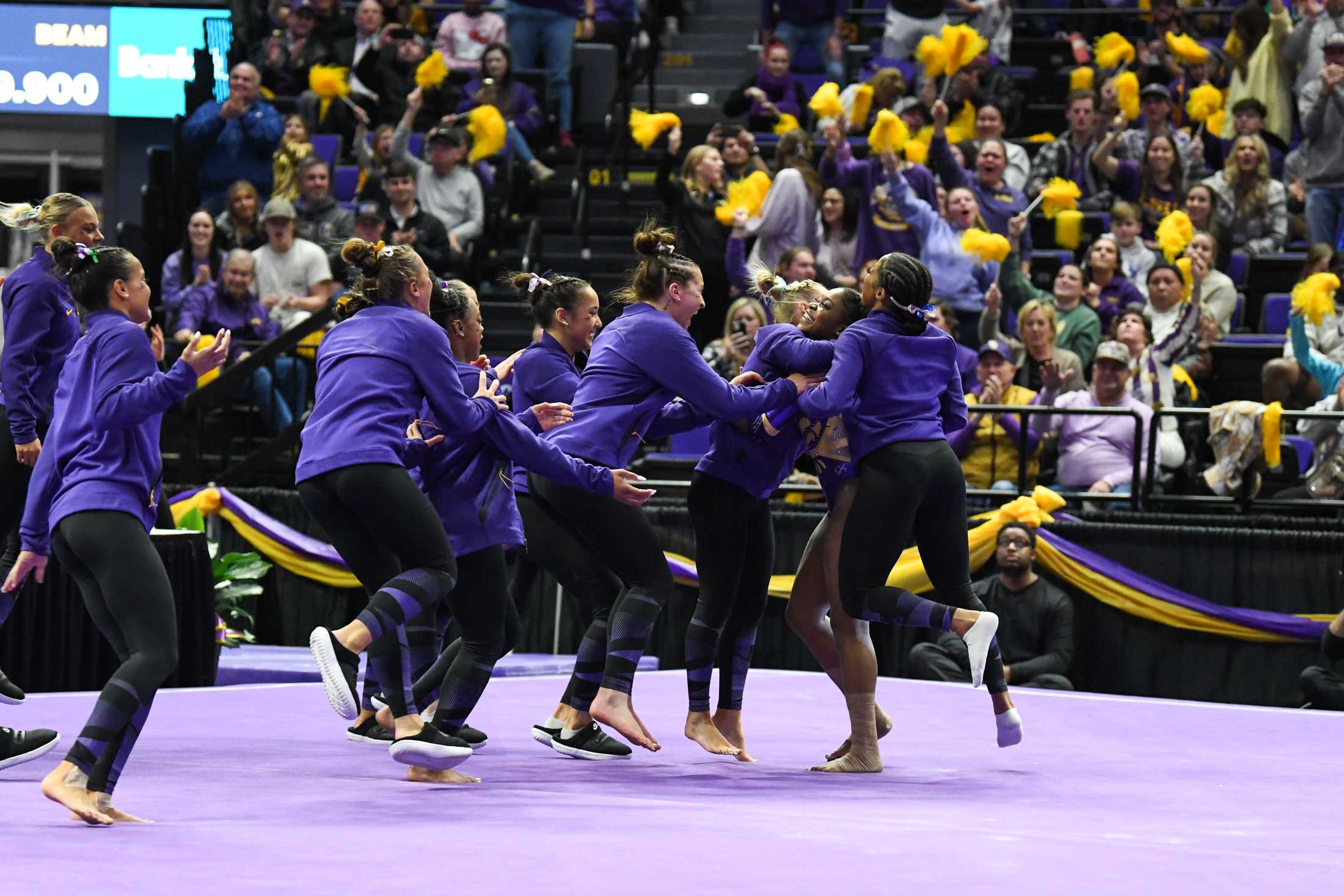 PHOTOS: LSU gymnastics defeats Kentucky 198.125-197.600 in the PMAC