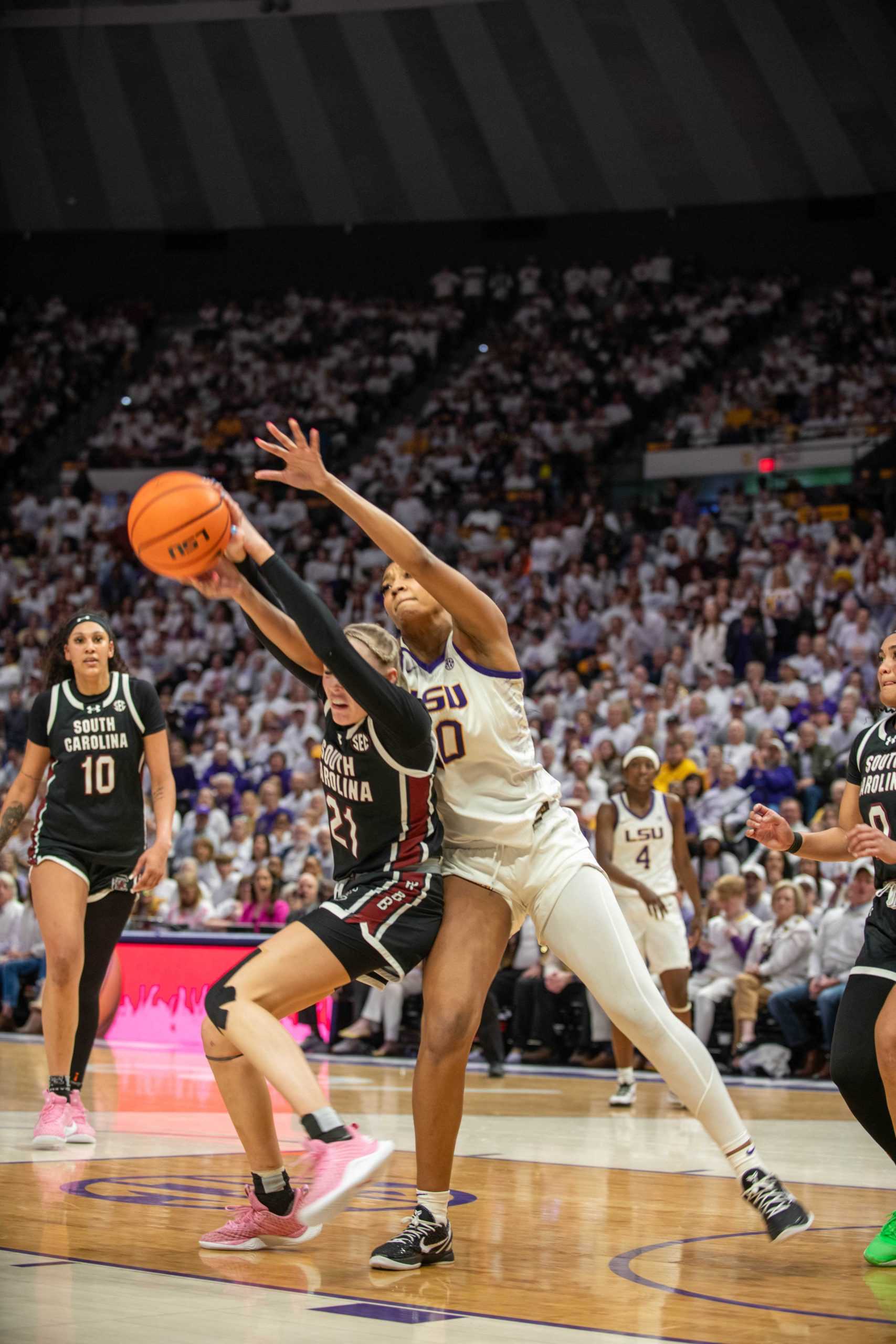 PHOTOS: LSU women's basketball falls 76-70 to South Carolina in the PMAC