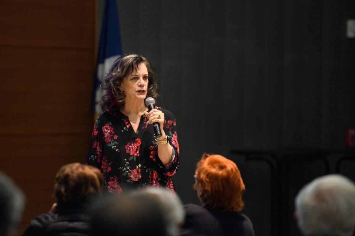 Victoria Edwards tells her story of her upbringing on Wednesday, Jan. 17, 2024, in the East Baton Rouge Parish Library on Goodwood Blvd. in Baton Rouge, La.