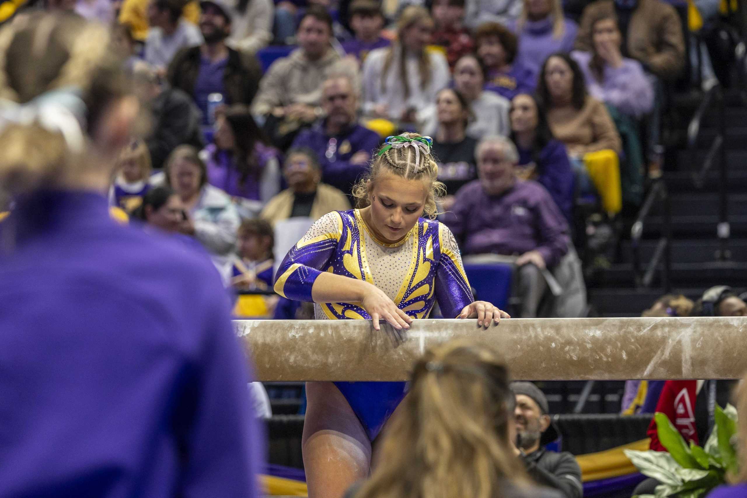 PHOTOS: LSU gymnastics defeats Kentucky 198.125-197.600 in the PMAC