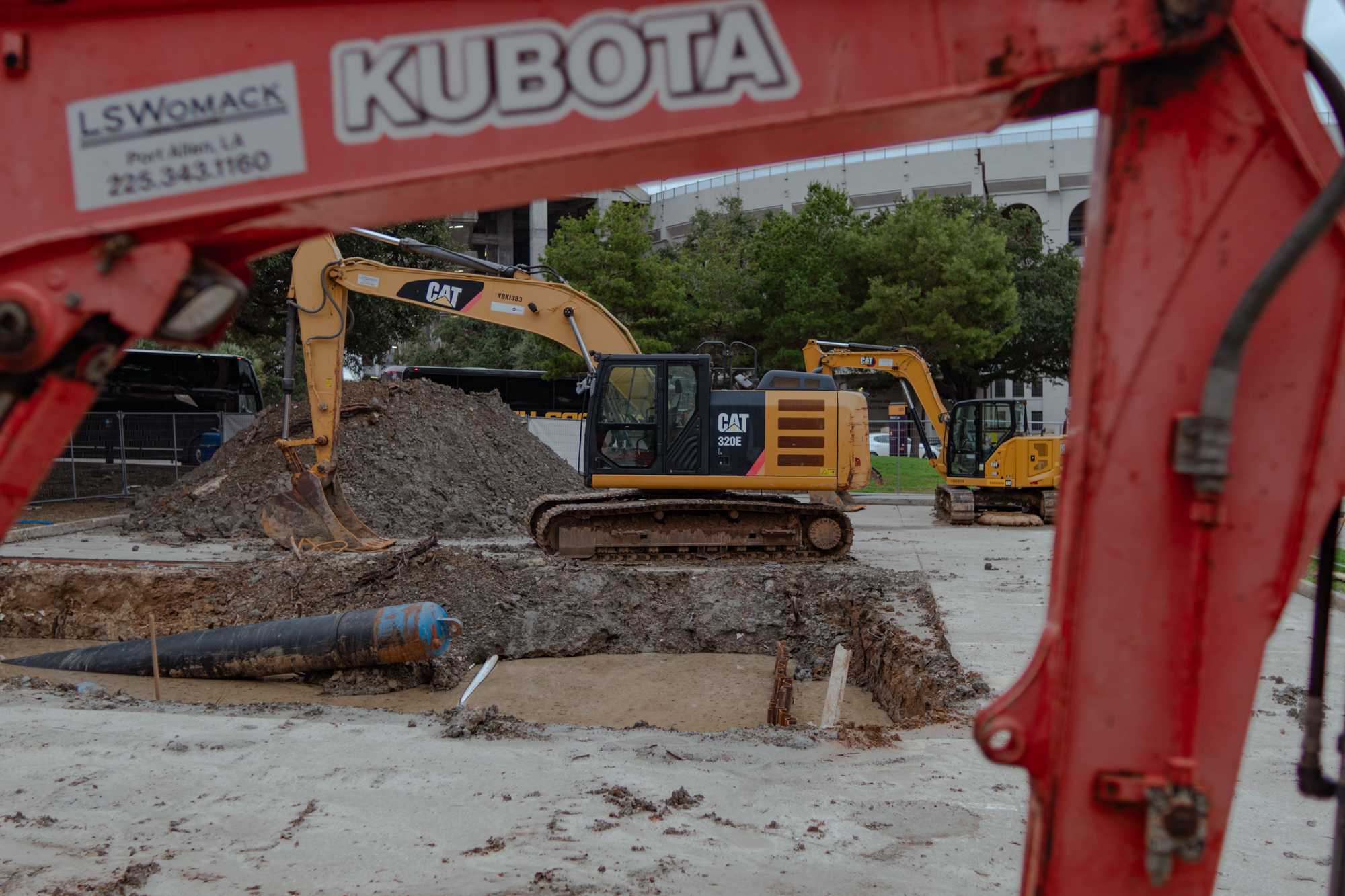 PHOTOS: Construction work occurs throughout LSU's campus