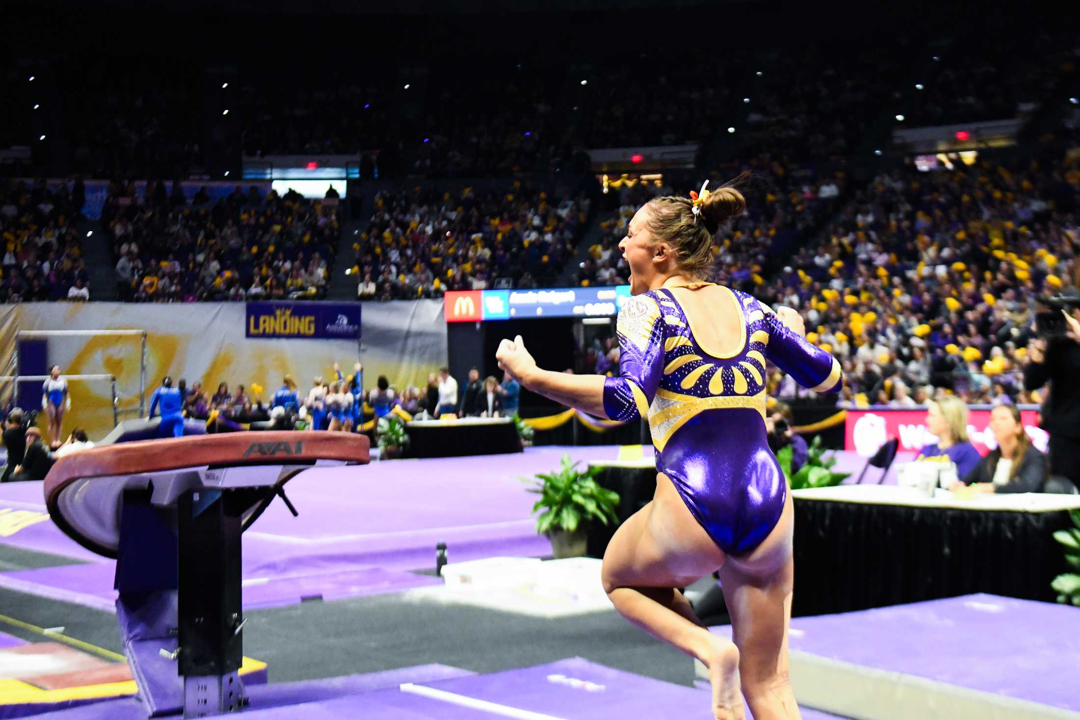 PHOTOS: LSU gymnastics defeats Kentucky 198.125-197.600 in the PMAC