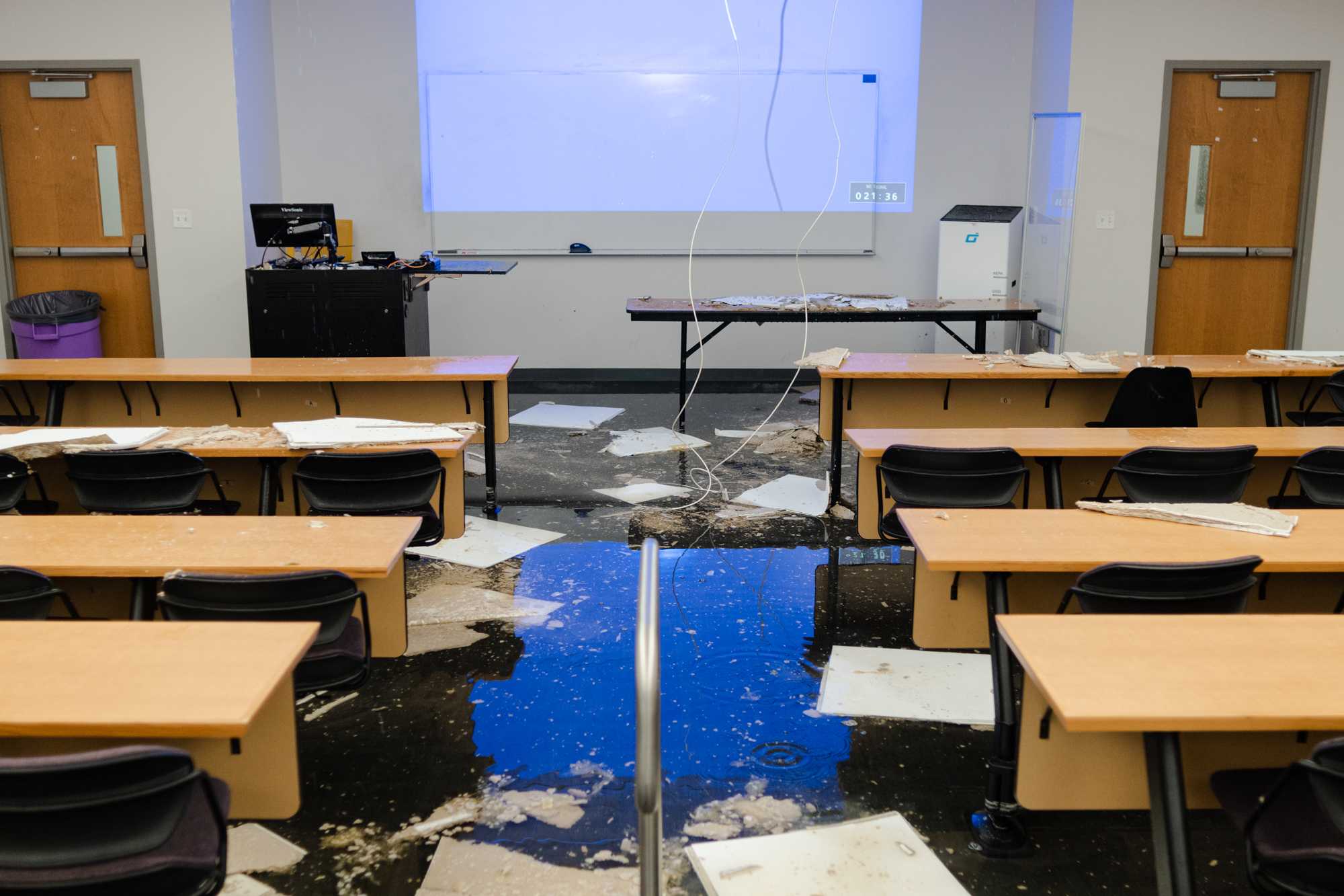 PHOTOS: LSU's Patrick F. Taylor Hall floods on multiple floors