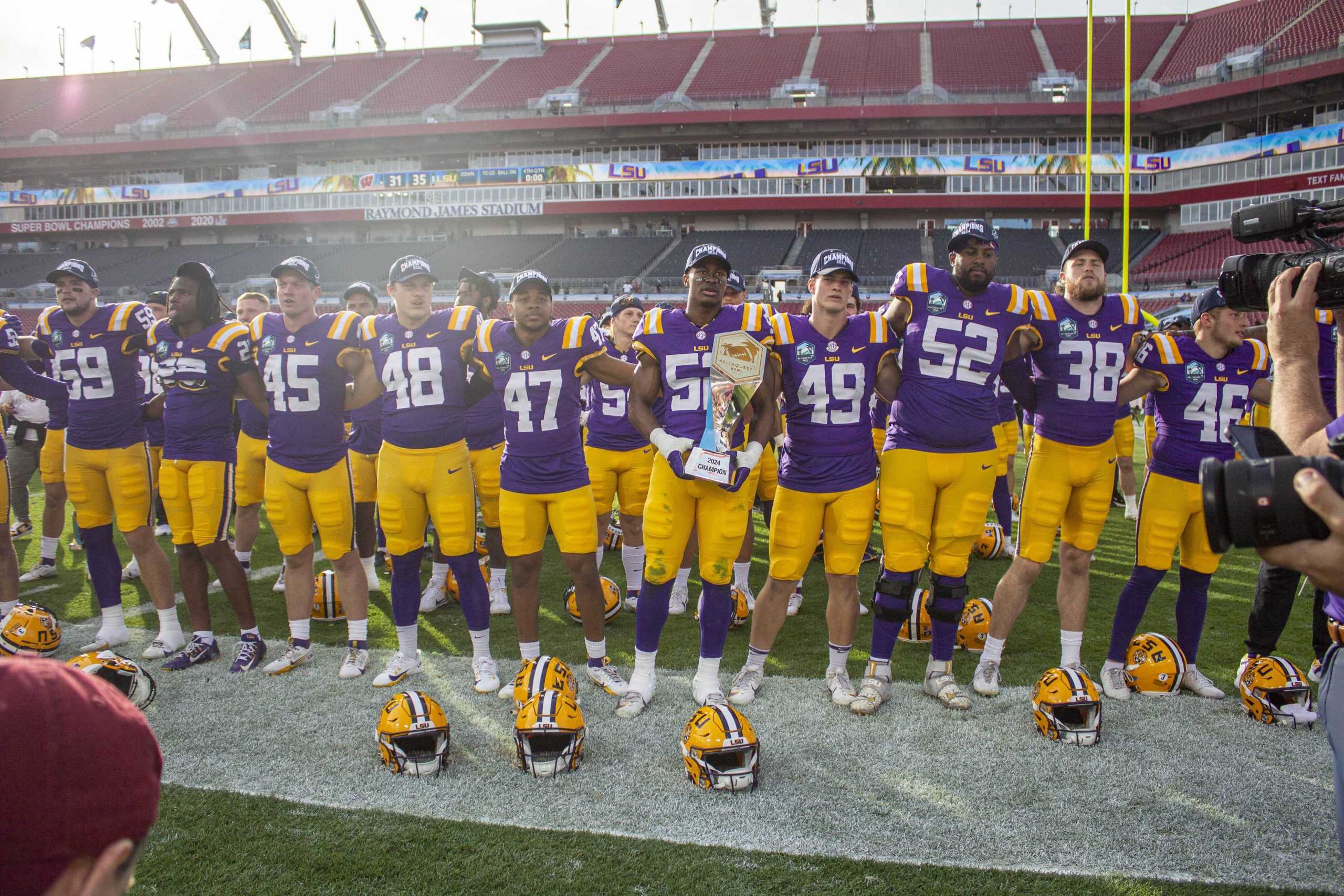 PHOTOS: LSU football defeats Wisconsin 35-31 in ReliaQuest Bowl