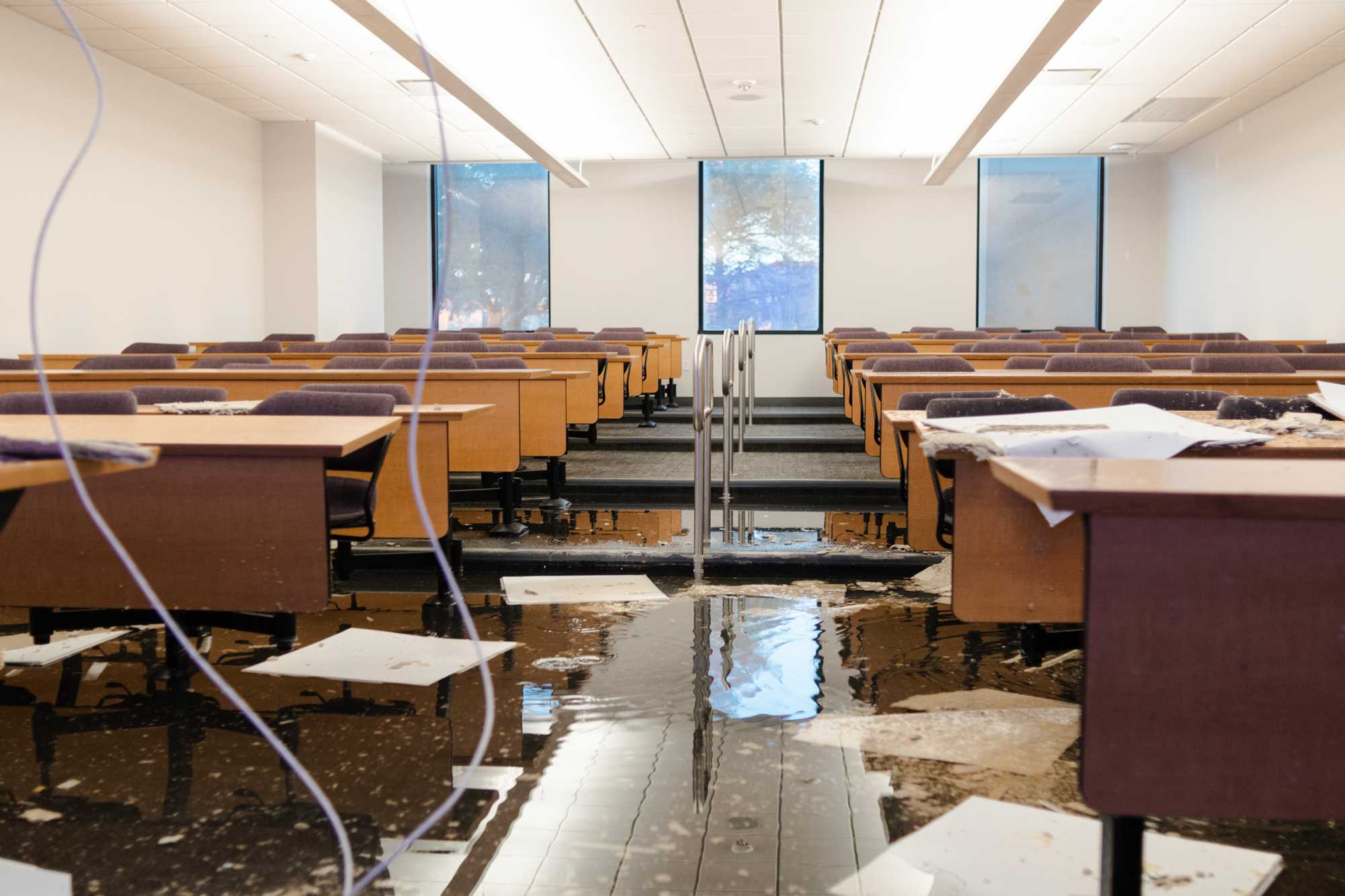 PHOTOS: LSU's Patrick F. Taylor Hall floods on multiple floors