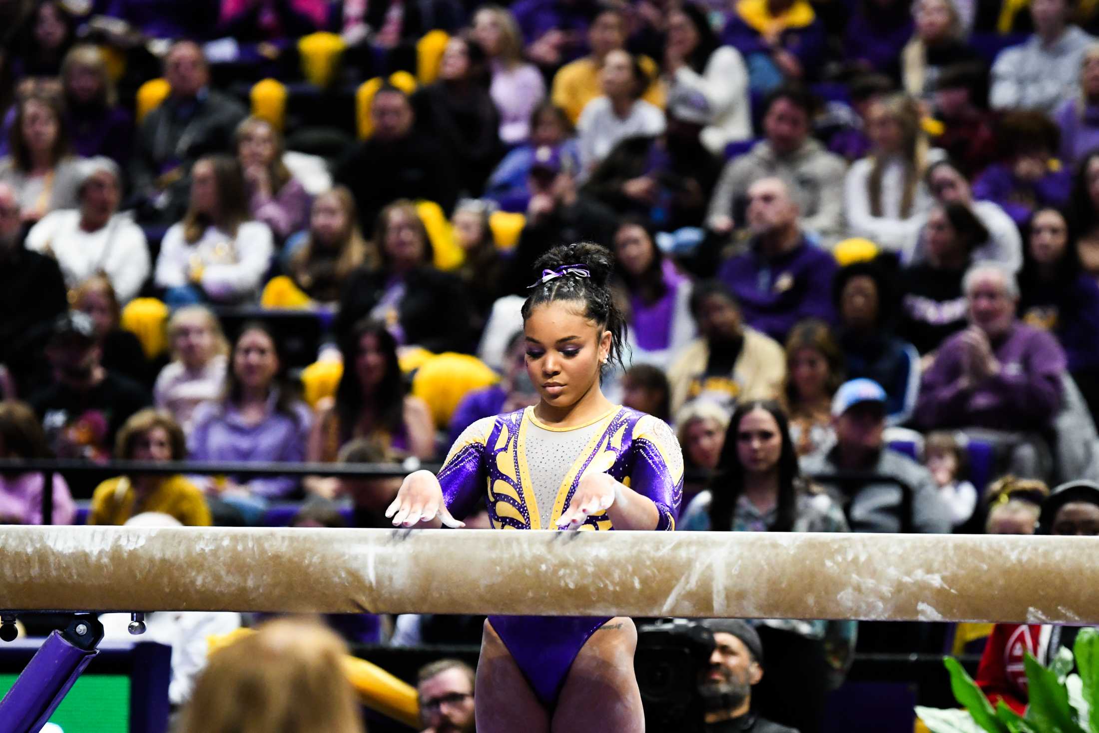 PHOTOS: LSU gymnastics defeats Kentucky 198.125-197.600 in the PMAC