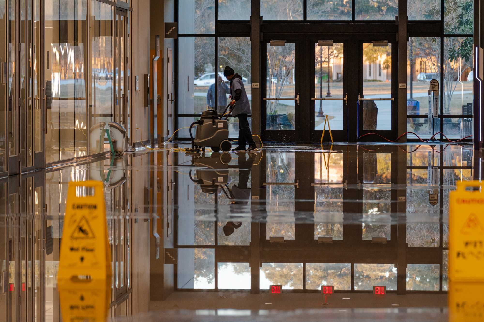 PHOTOS: LSU's Patrick F. Taylor Hall floods on multiple floors