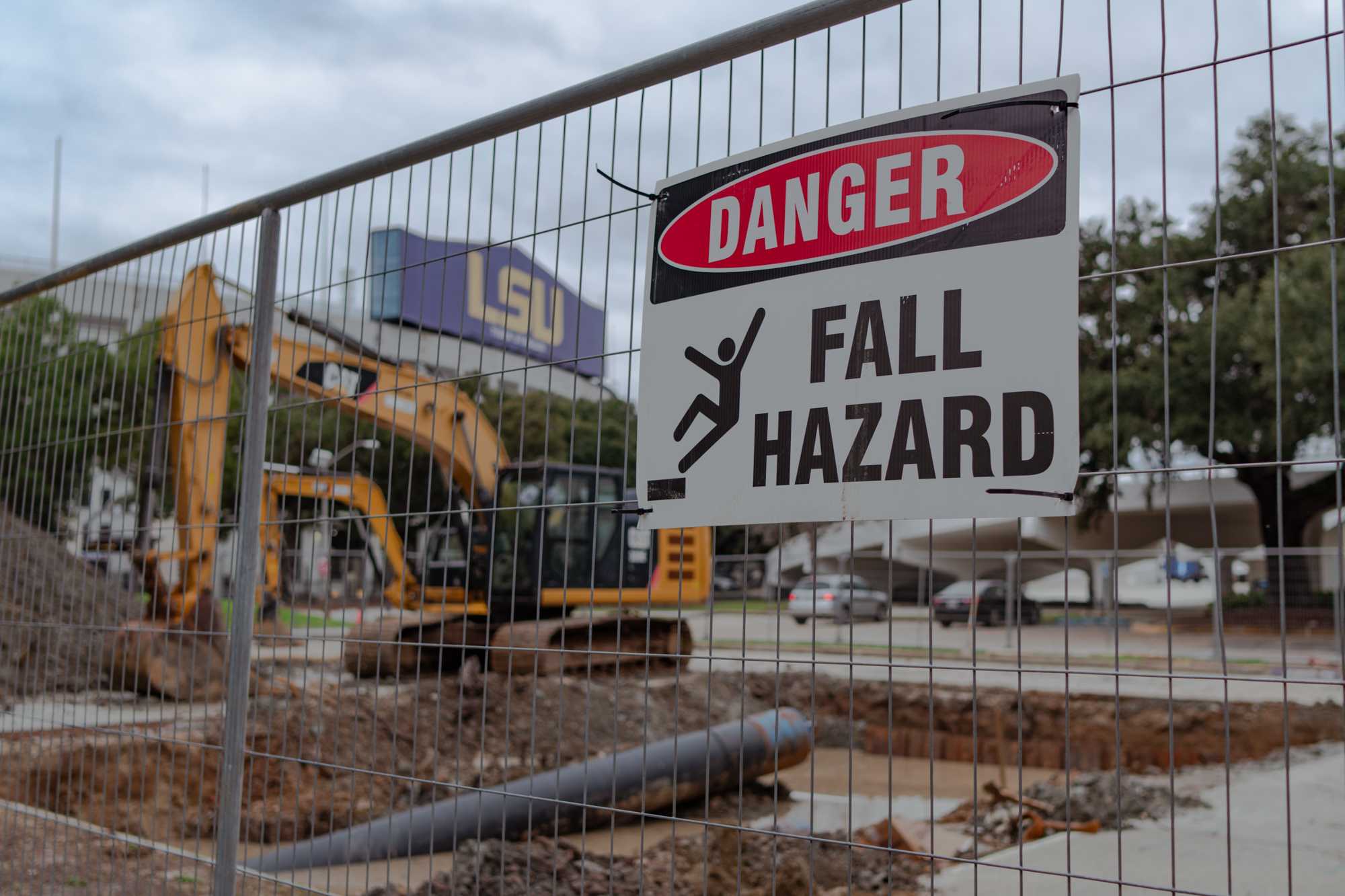 PHOTOS: Construction work occurs throughout LSU's campus