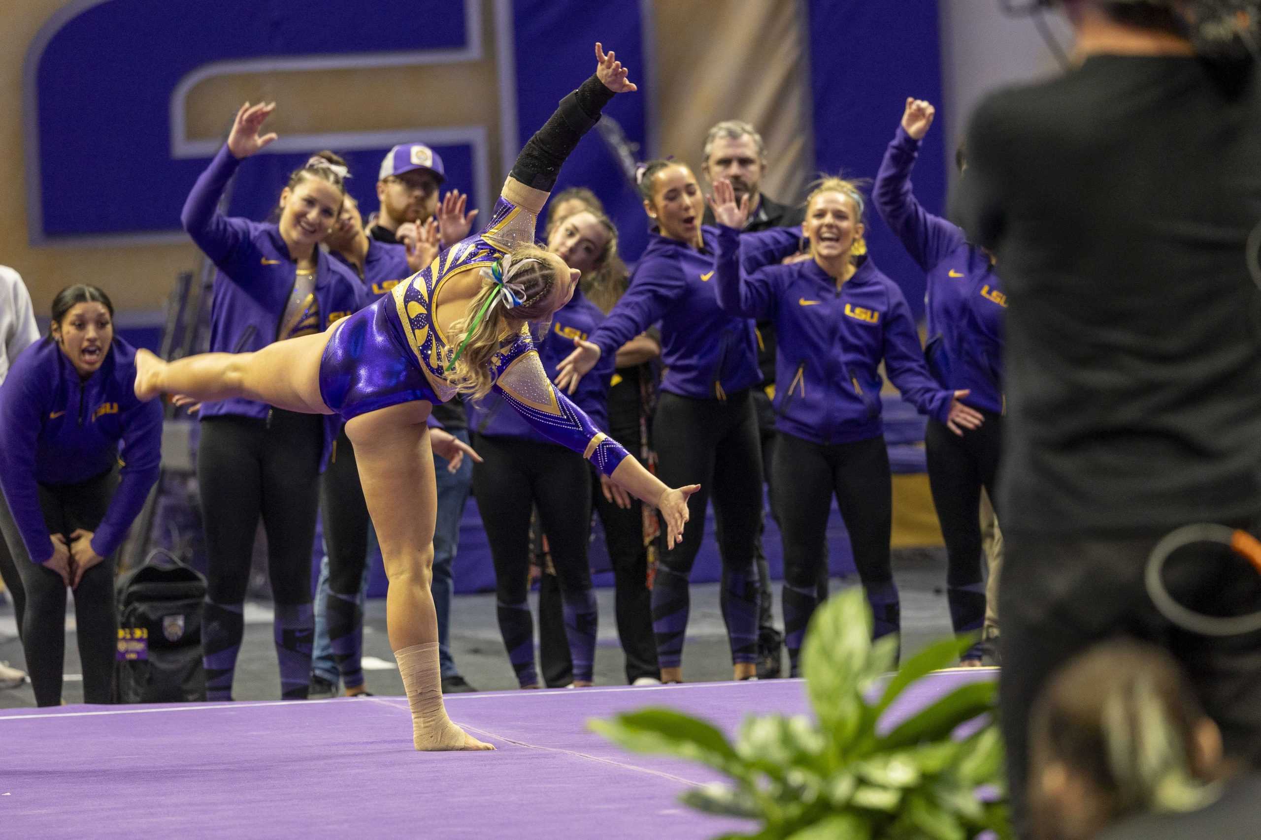 PHOTOS: LSU gymnastics defeats Kentucky 198.125-197.600 in the PMAC