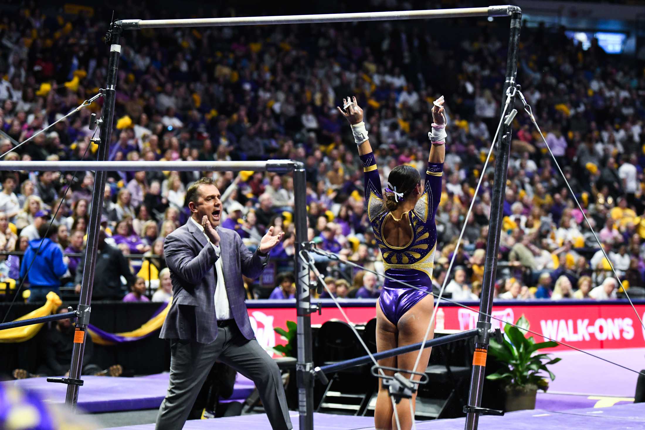 PHOTOS: LSU gymnastics defeats Kentucky 198.125-197.600 in the PMAC