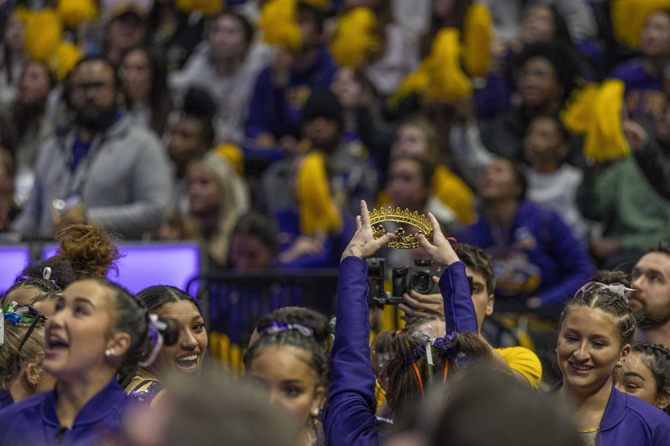 PHOTOS: LSU gymnastics defeats Kentucky 198.125-197.600 in the PMAC