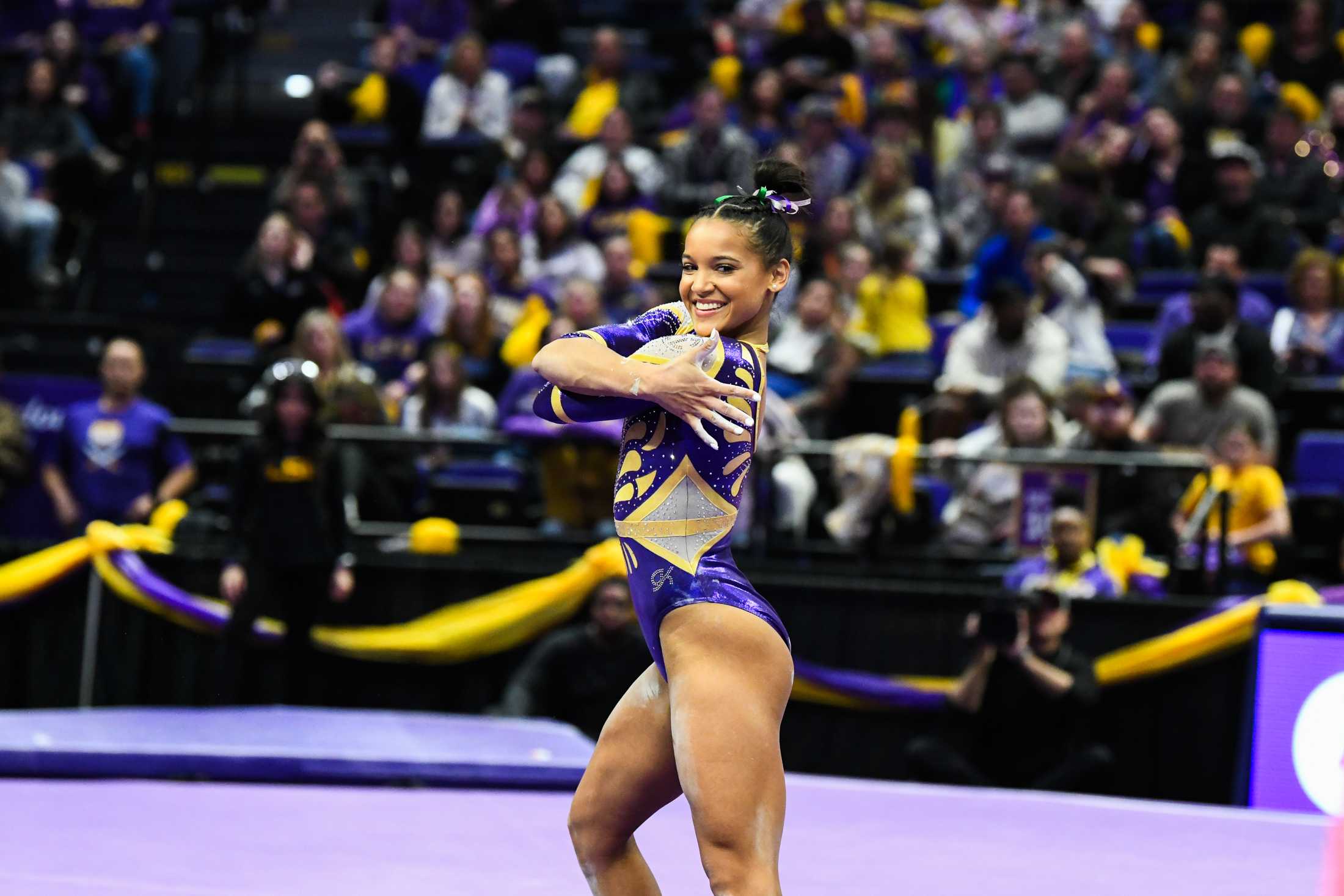 PHOTOS: LSU gymnastics defeats Kentucky 198.125-197.600 in the PMAC