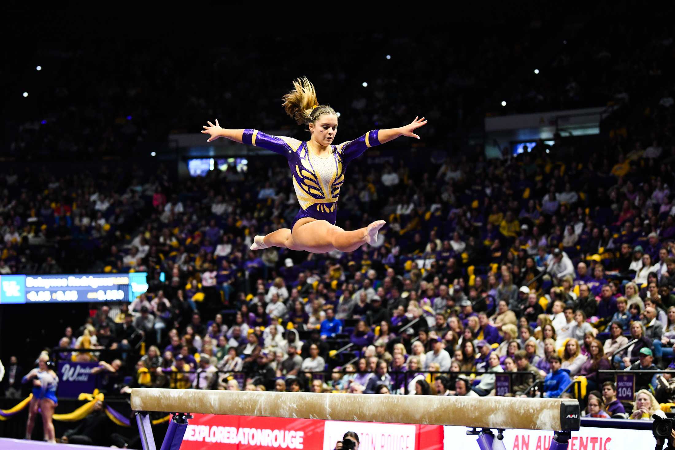 PHOTOS: LSU gymnastics defeats Kentucky 198.125-197.600 in the PMAC