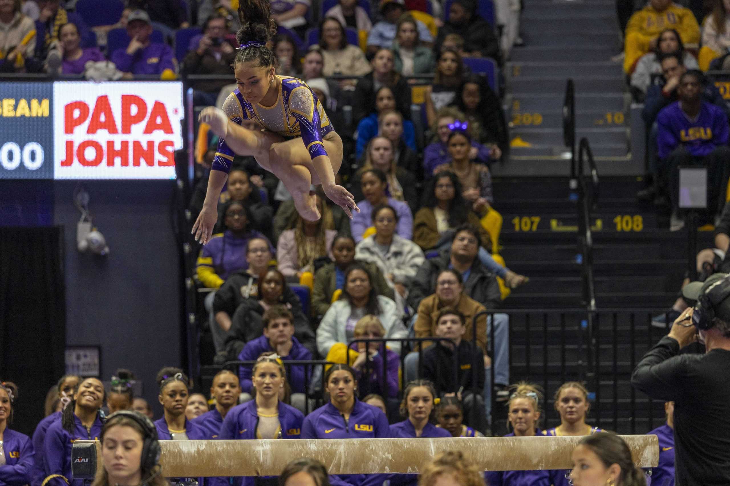 PHOTOS: LSU gymnastics defeats Kentucky 198.125-197.600 in the PMAC