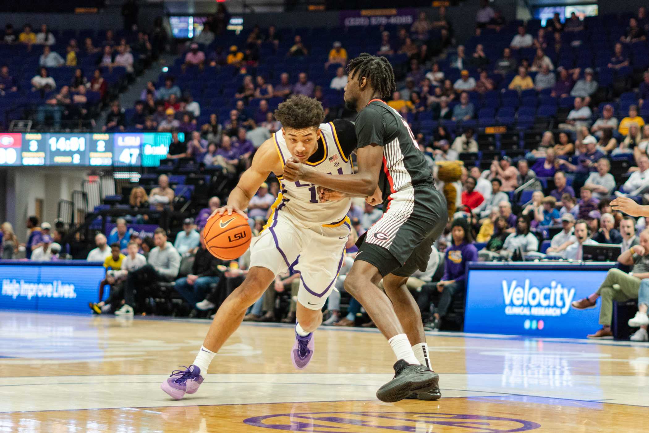 PHOTOS: LSU men's basketball defeats Georgia 67-66 in the PMAC