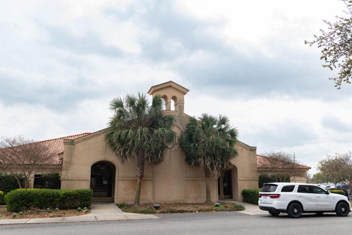 The LSU Police Department sits Wednesday, Feb. 28, 2024, on a cloudy day off of South Stadium Drive in Baton Rouge, La.