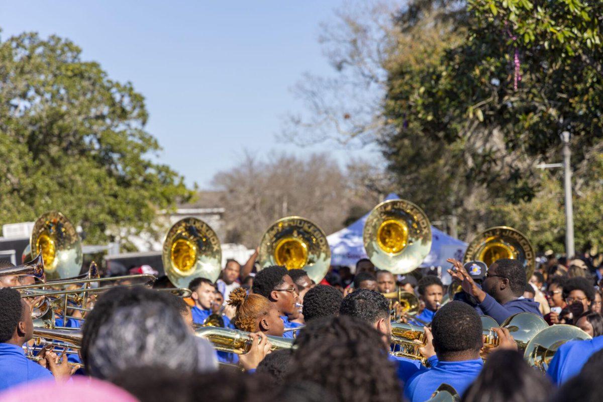 Southern University's Human Jukebox plays tunes Sunday, Feb. 25, 2024, during the second annual 225Fest 2024 at 660 N. Fourth St. in Baton Rouge, La.