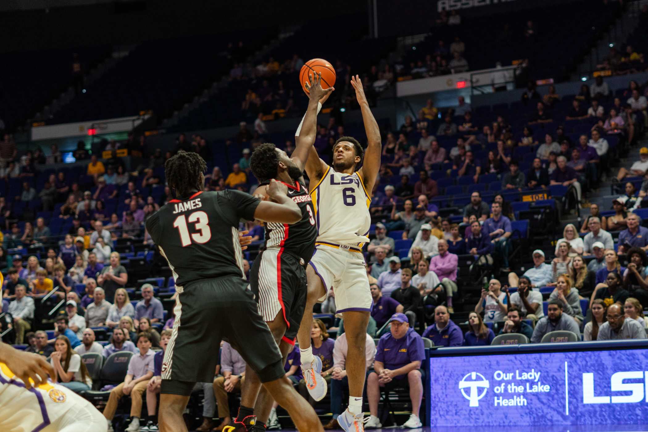 PHOTOS: LSU men's basketball defeats Georgia 67-66 in the PMAC